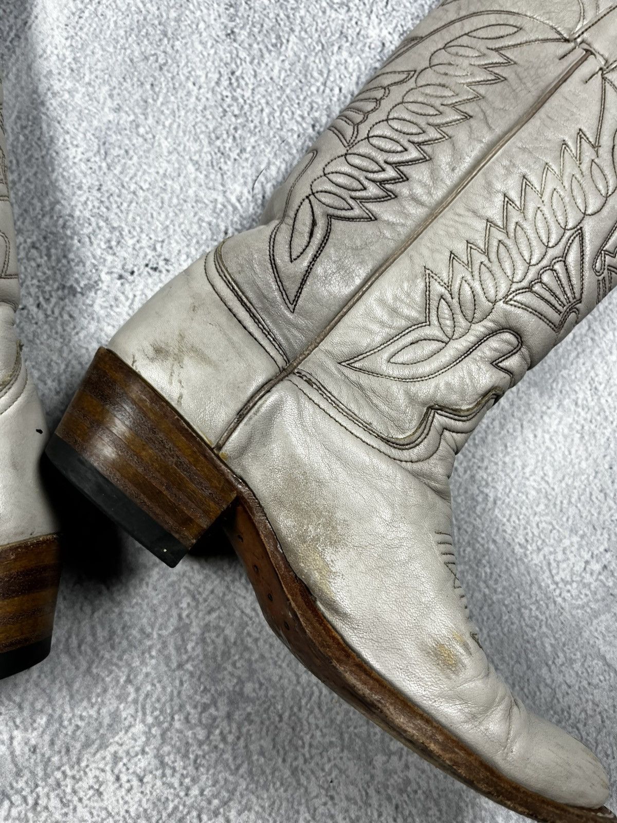Vintage Leather cowboy boots paul warmer Size US 6 / IT 36 - 5 Thumbnail