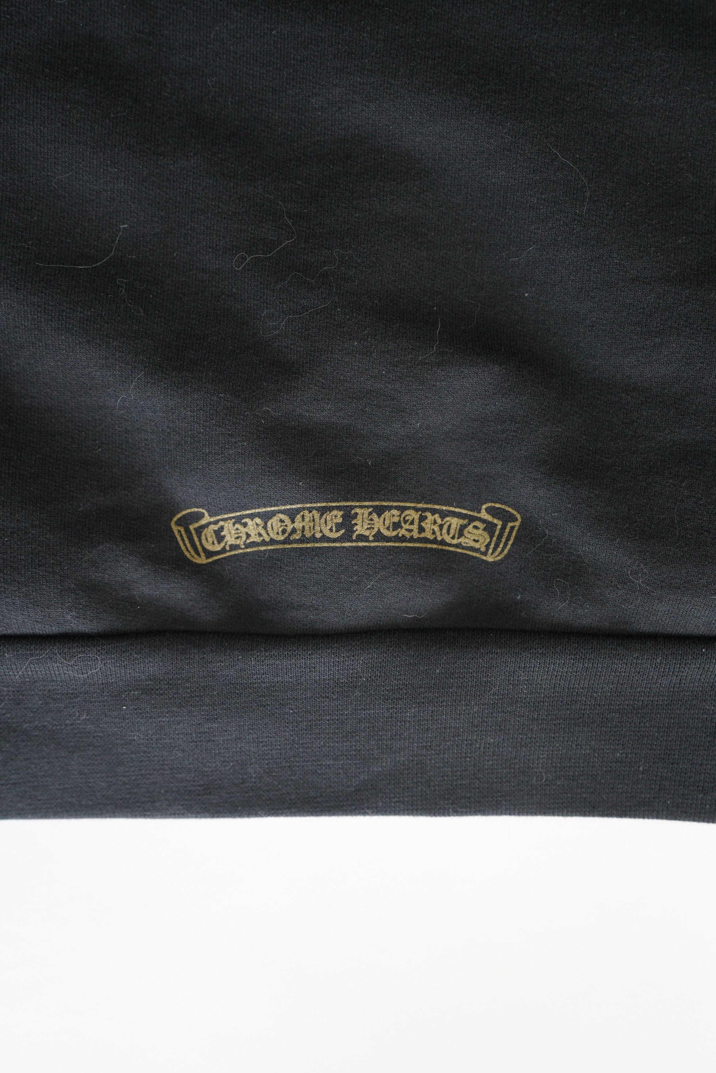 Chrome Hearts Chrome Hearts Yellow Vertical Logo Hoodie - Black Size US M / EU 48-50 / 2 - 8 Thumbnail