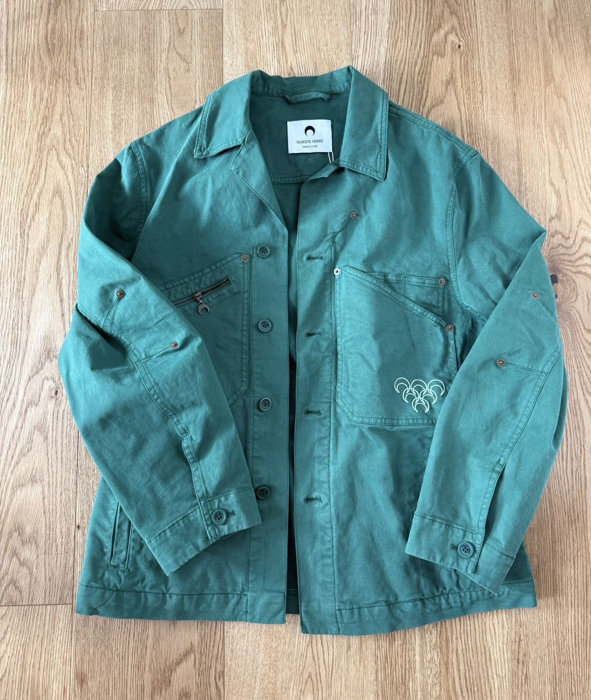 Marine Serre Marine Serre Workwear Jacket Evergreen Size US XS / EU 42 / 0 - 1 Thumbnail