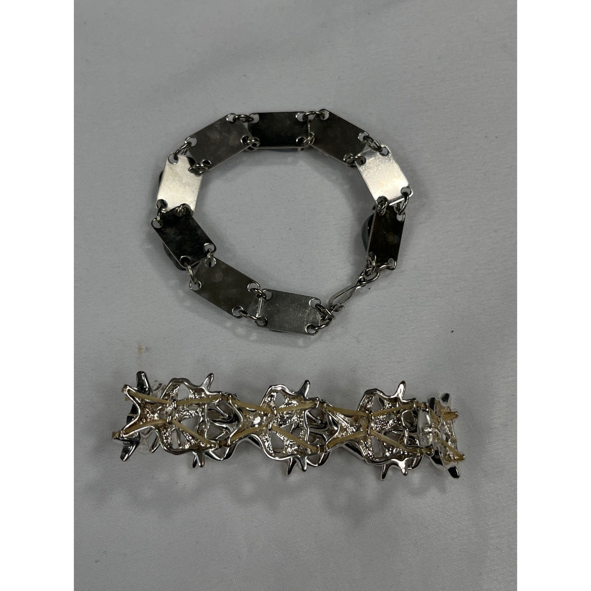 Vintage Vintage SKU 7862 Amber Pendant Necklace and Silver Bracelet Size ONE SIZE - 5 Thumbnail