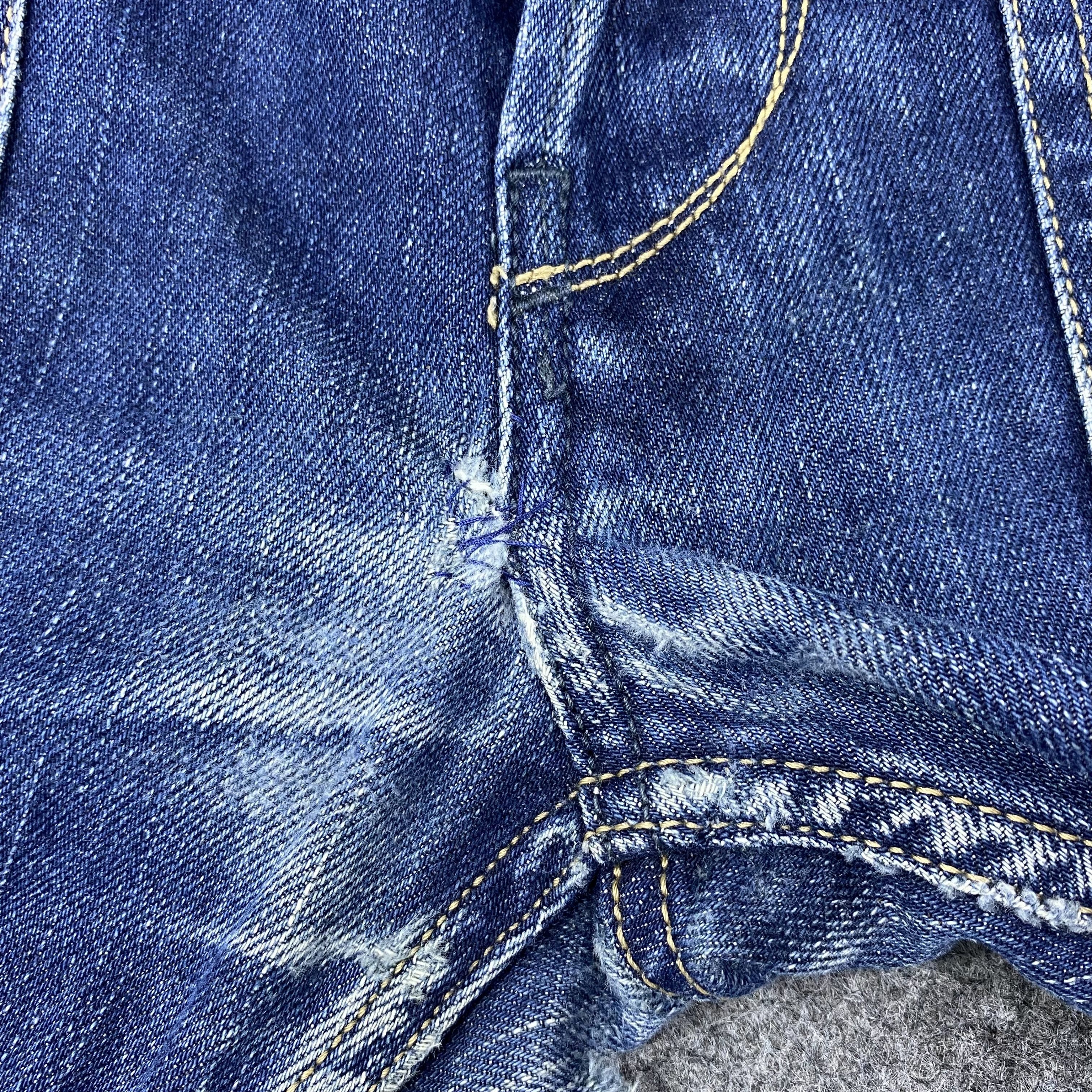 Diesel Diesel Distressed Blue Wash Jeans-J1168 Size US 33 - 14 Thumbnail