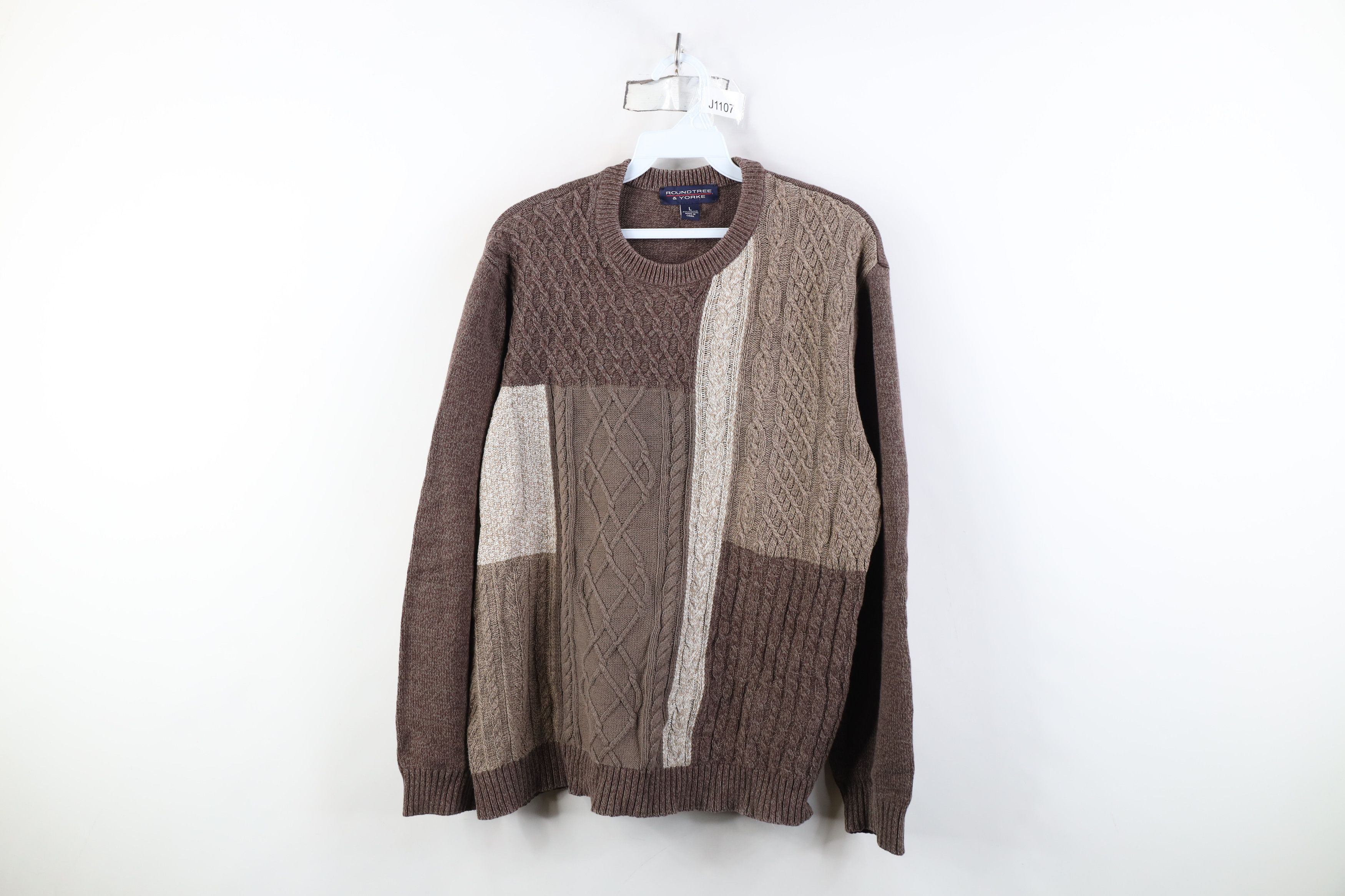 Vintage Vintage 90s Streetwear Donegal Fisherman Cable Knit Sweater Size L / US 10 / IT 46 - 1 Thumbnail