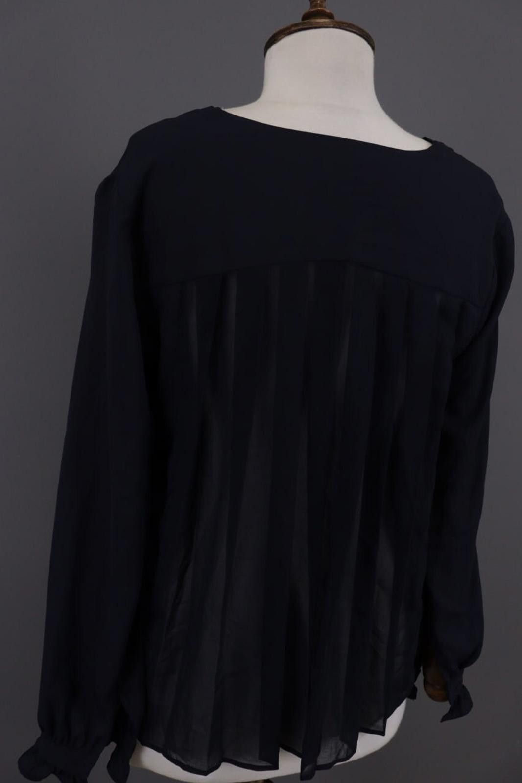 Designer Claudie Pierlot Blue Lagenlook Blouse Shirt Size 40 Size M / US 6-8 / IT 42-44 - 12 Thumbnail