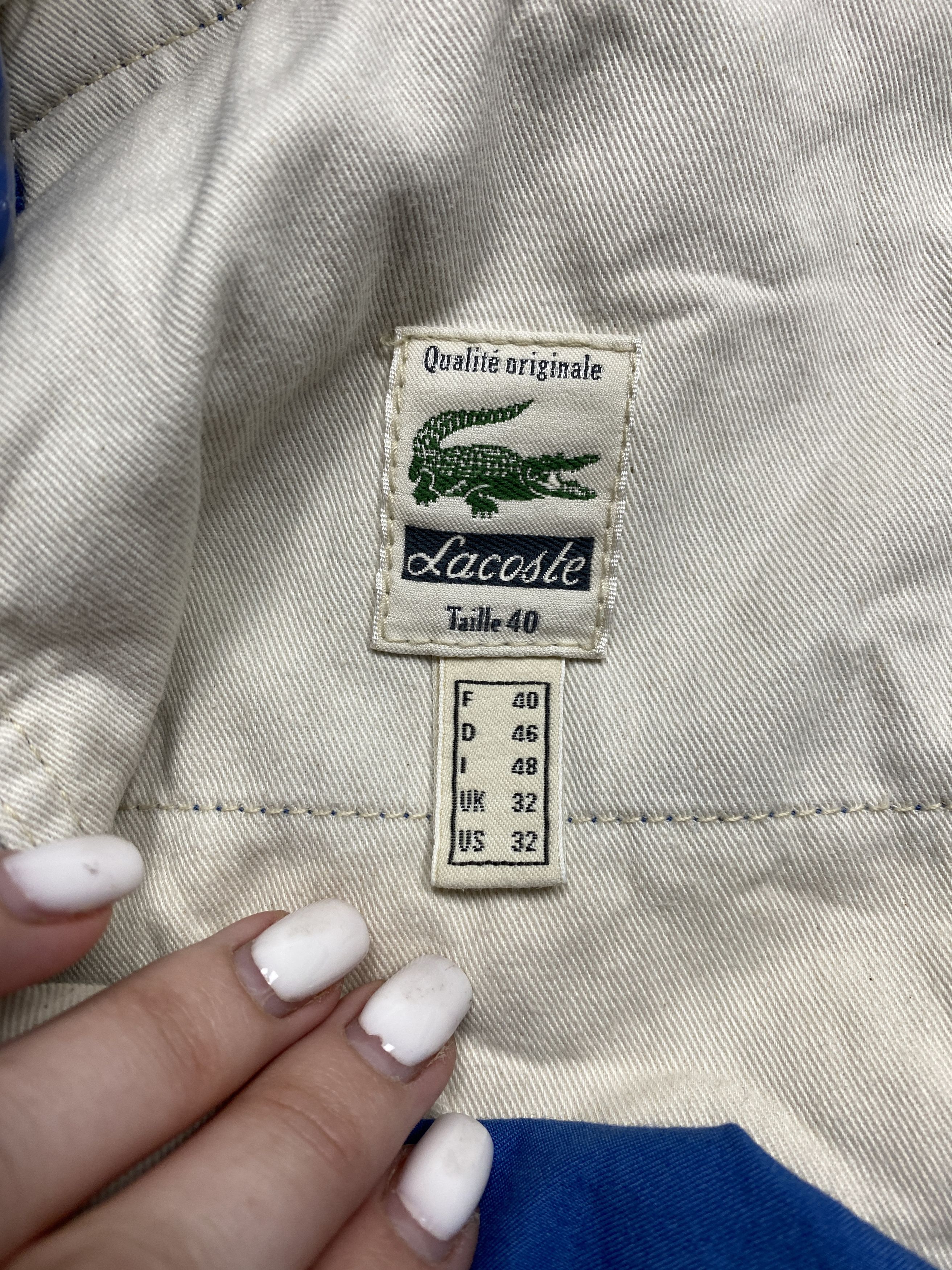 Lacoste × Vintage Lacoste Vintage Mens Classic Chino Shorts Size US 32 / EU 48 - 7 Thumbnail