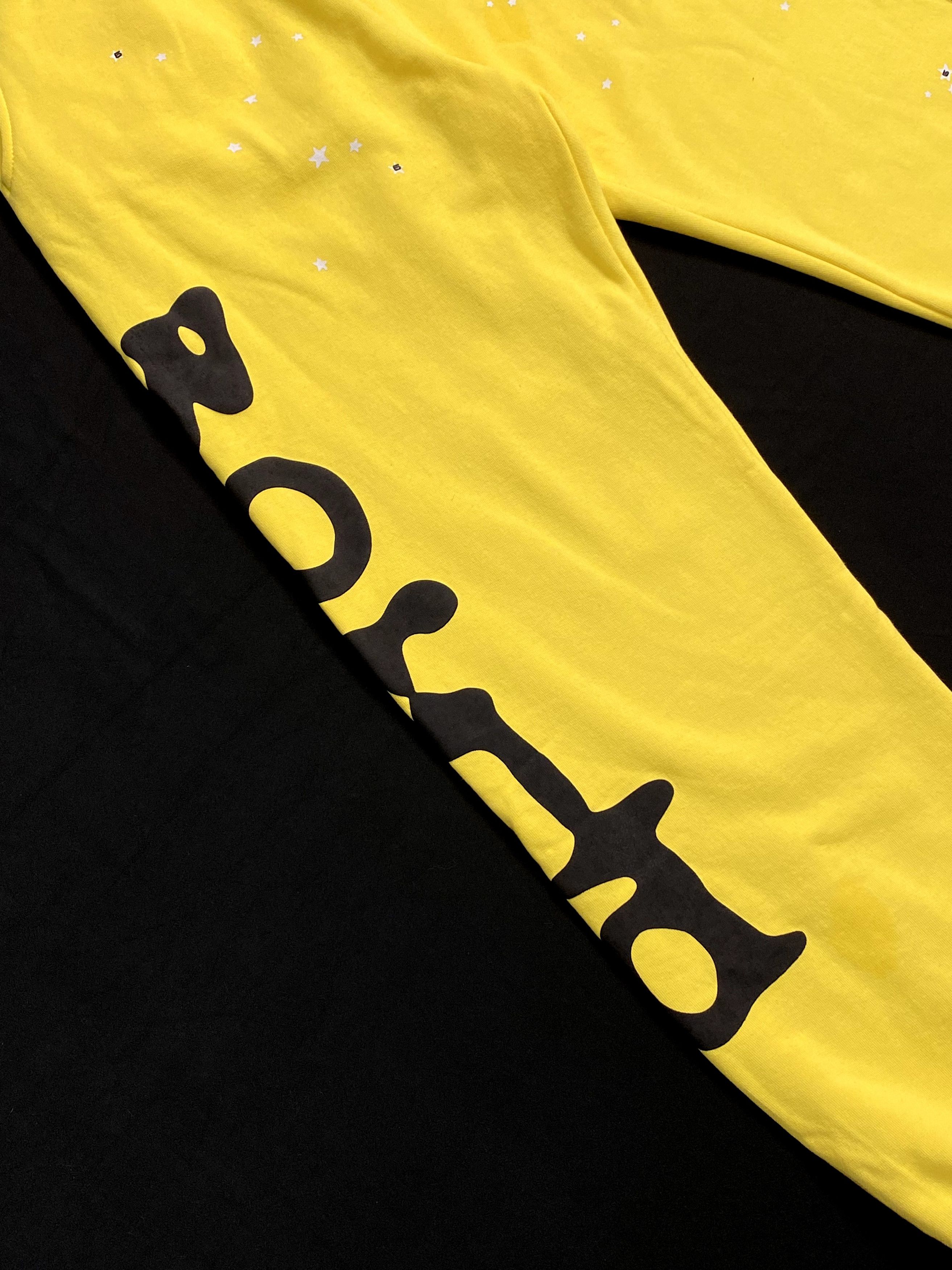 Sp5der Rare Sp5der Beluga Classic Logo Sweatpants 'Gold' Large Size US 32 / EU 48 - 4 Thumbnail