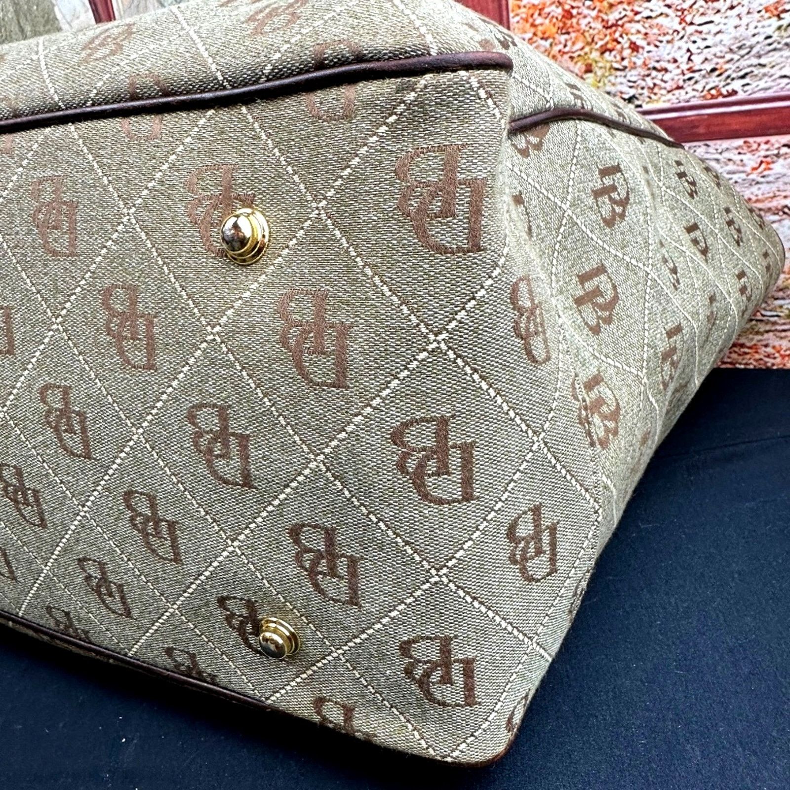 Dooney & Bourke Dooney & Bourke Signature Canvas Tote Leather Accents Brown Size ONE SIZE - 8 Thumbnail