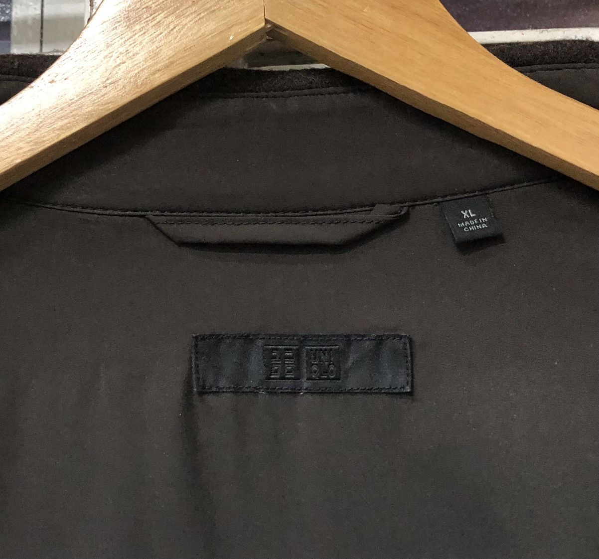 Uniqlo UNIQLO Dark Brown XL Shirt Blouson Wool Like Jacket Size US XL / EU 56 / 4 - 9 Thumbnail
