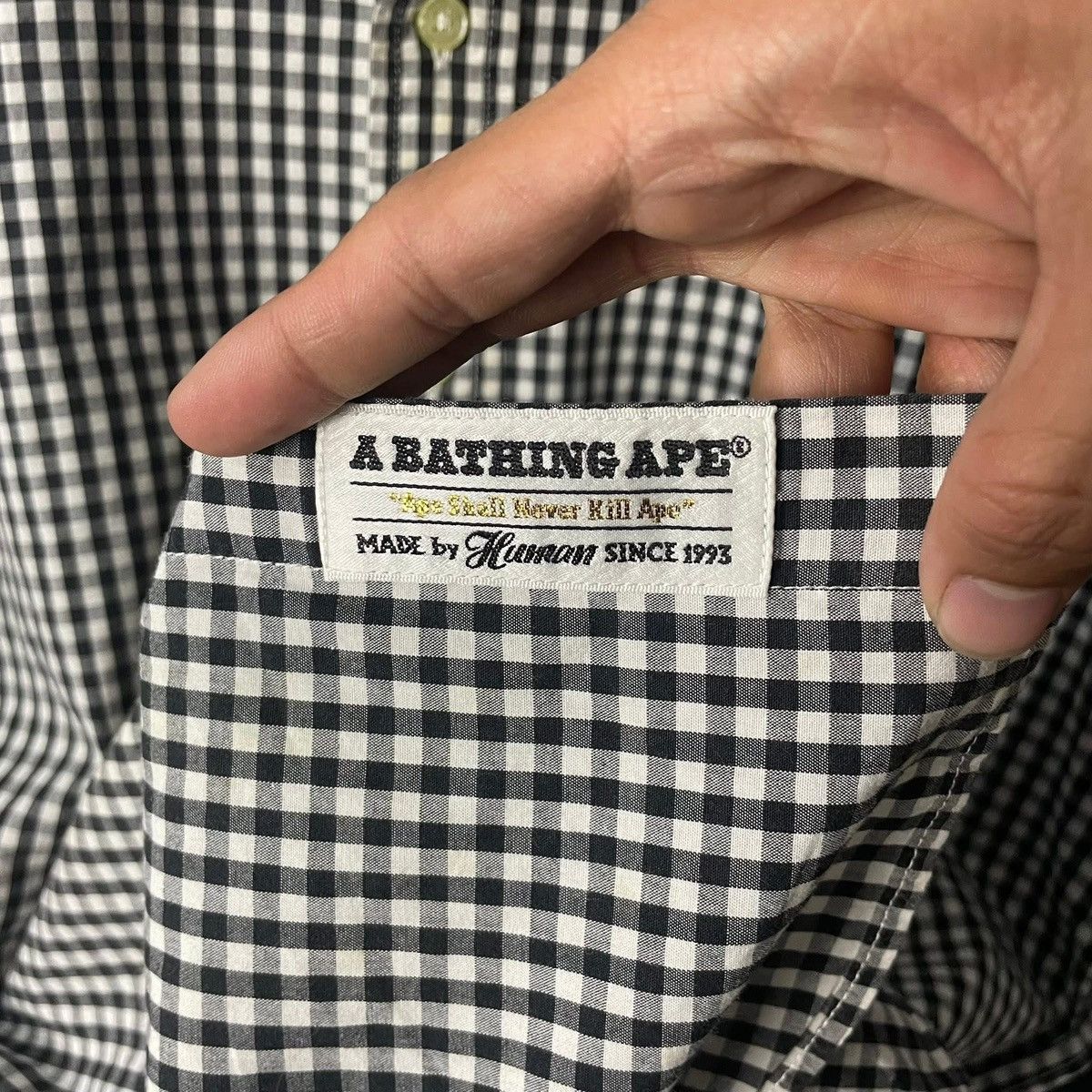 Bape BAPE POLO CHECKERED ONE POINT Size US M / EU 48-50 / 2 - 4 Thumbnail