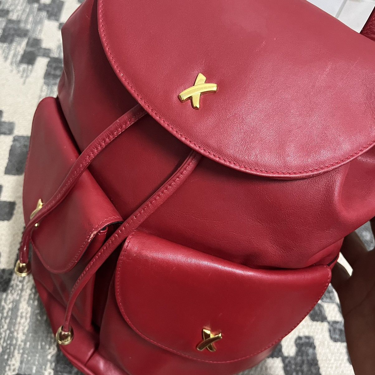 Paloma Picasso Authentic Vintage Paloma Picasso Leather Backpack Size ONE SIZE - 4 Thumbnail