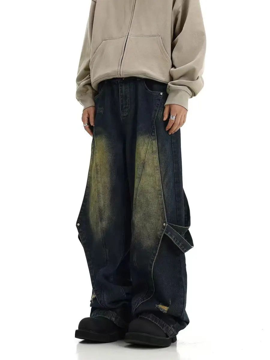 Japanese Brand × Jean Vintage Heavy Duty Washed Casual Pants Size US 33 - 1 Thumbnail