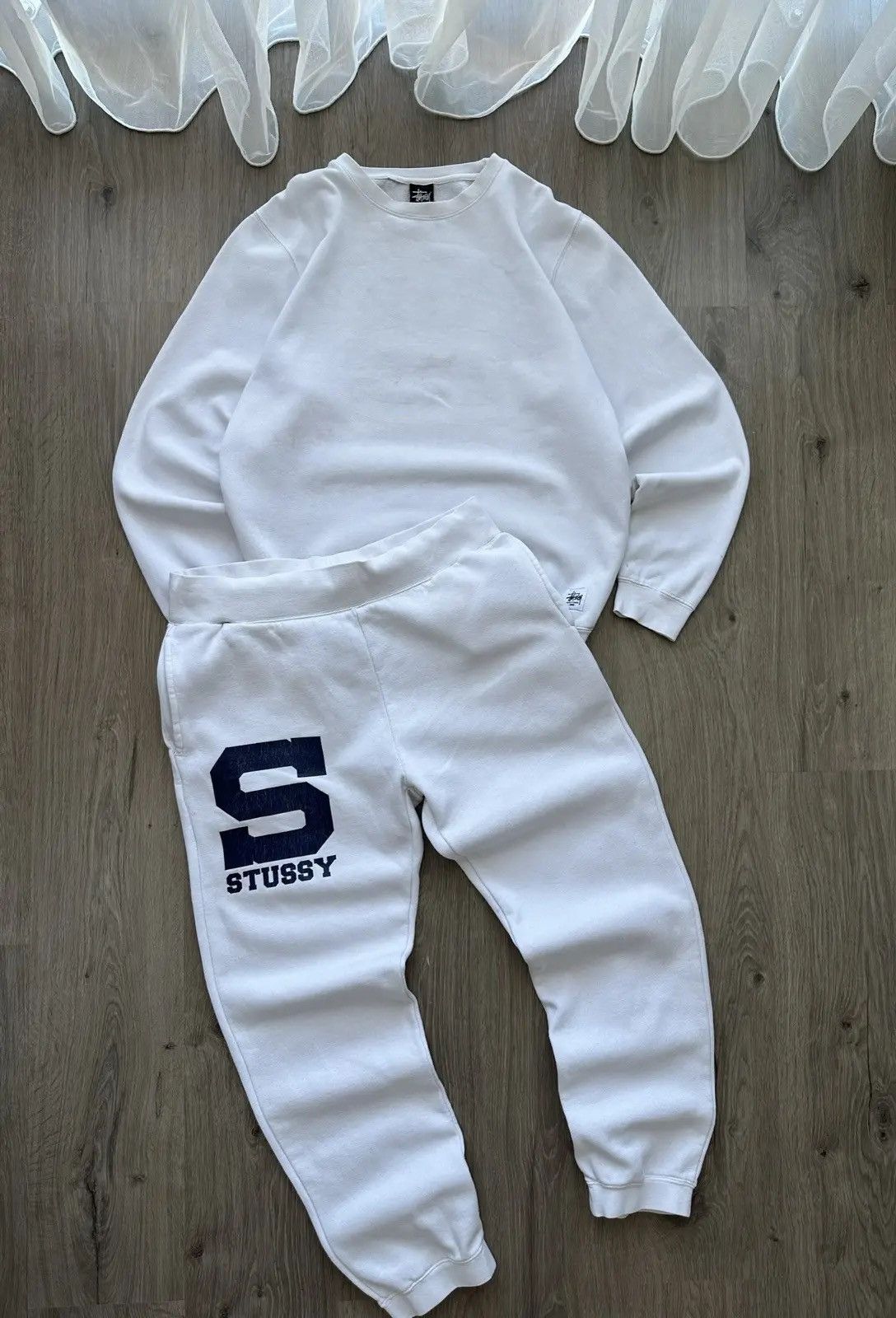 Stussy × Vintage Vintage Stussy Navy White Big Logo Tracksuit Size US XL / EU 56 / 4 - 8 Thumbnail