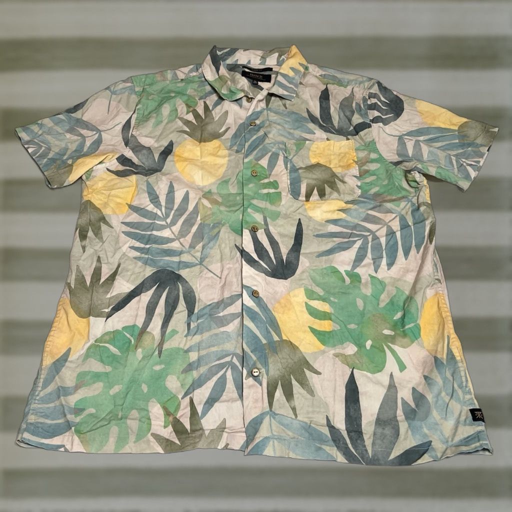 Roark Roark Button-Down Shirt XL Men's Short Sleeve Floral Graphic Print Multicolor Cotton Blend Size US XL / EU 56 / 4 - 1 Thumbnail