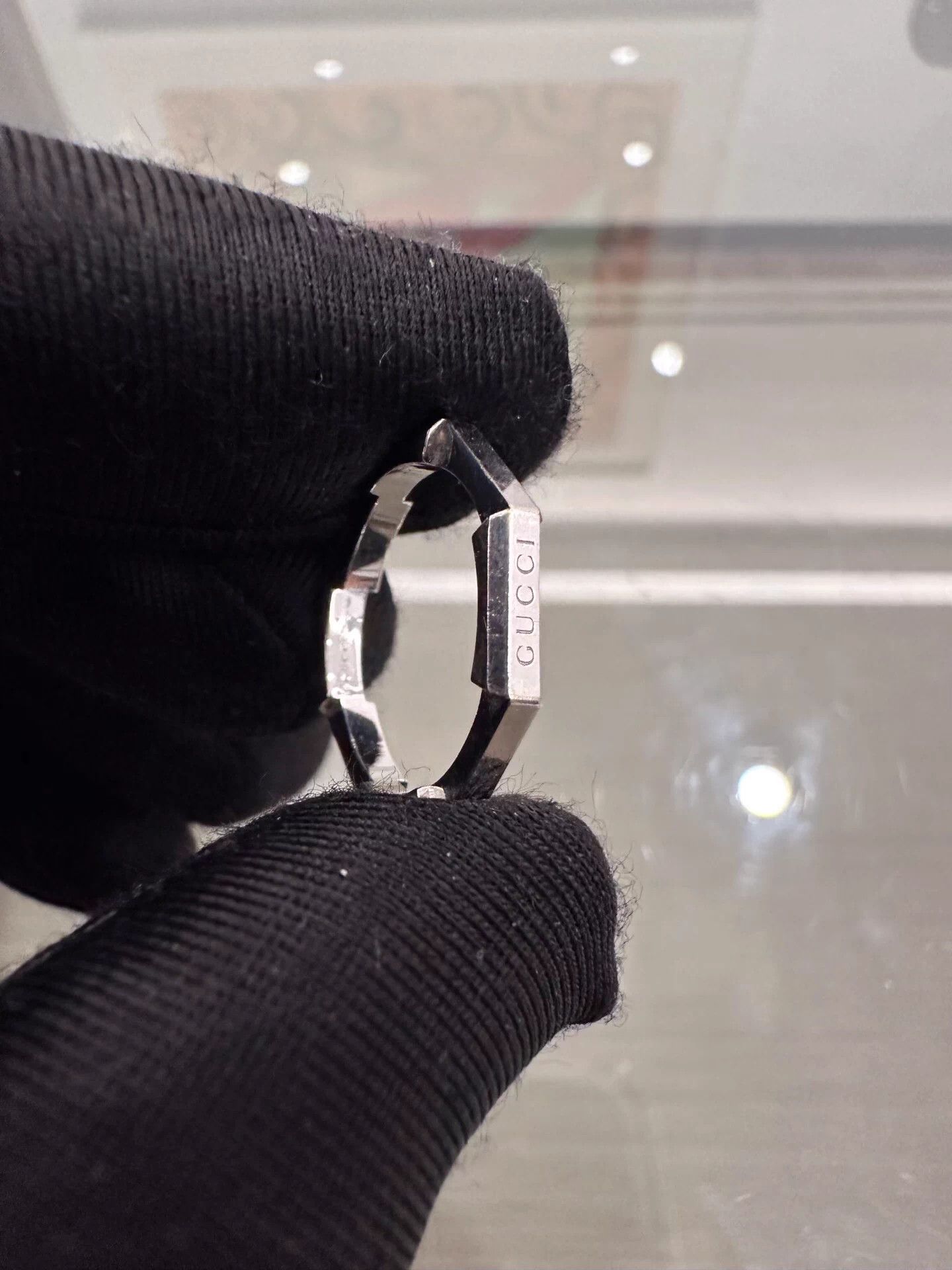 Gucci Gucci Link to Love 18K White Gold Ring Size 10 New Size ONE SIZE - 3 Thumbnail