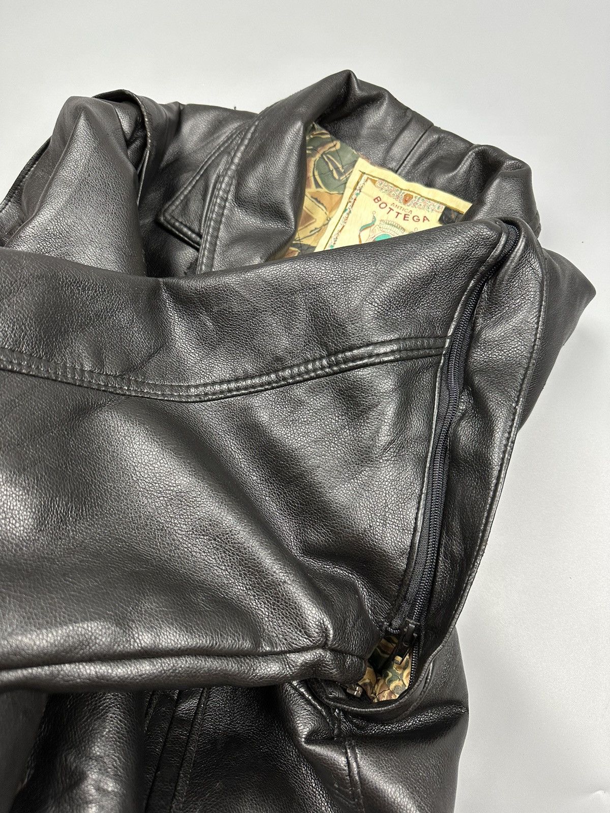 Vintage 🔥Rare Sick🔥Vintage Bottega Soft Leather Jacket Size US L / EU 52-54 / 3 - 22 Thumbnail