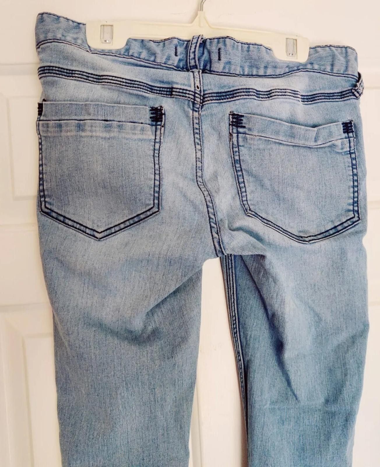Free People Free People men's Jeans 27 Skinny Jean Mid Rise Light Blue R Size 27" / US 4 / IT 40 - 5 Thumbnail