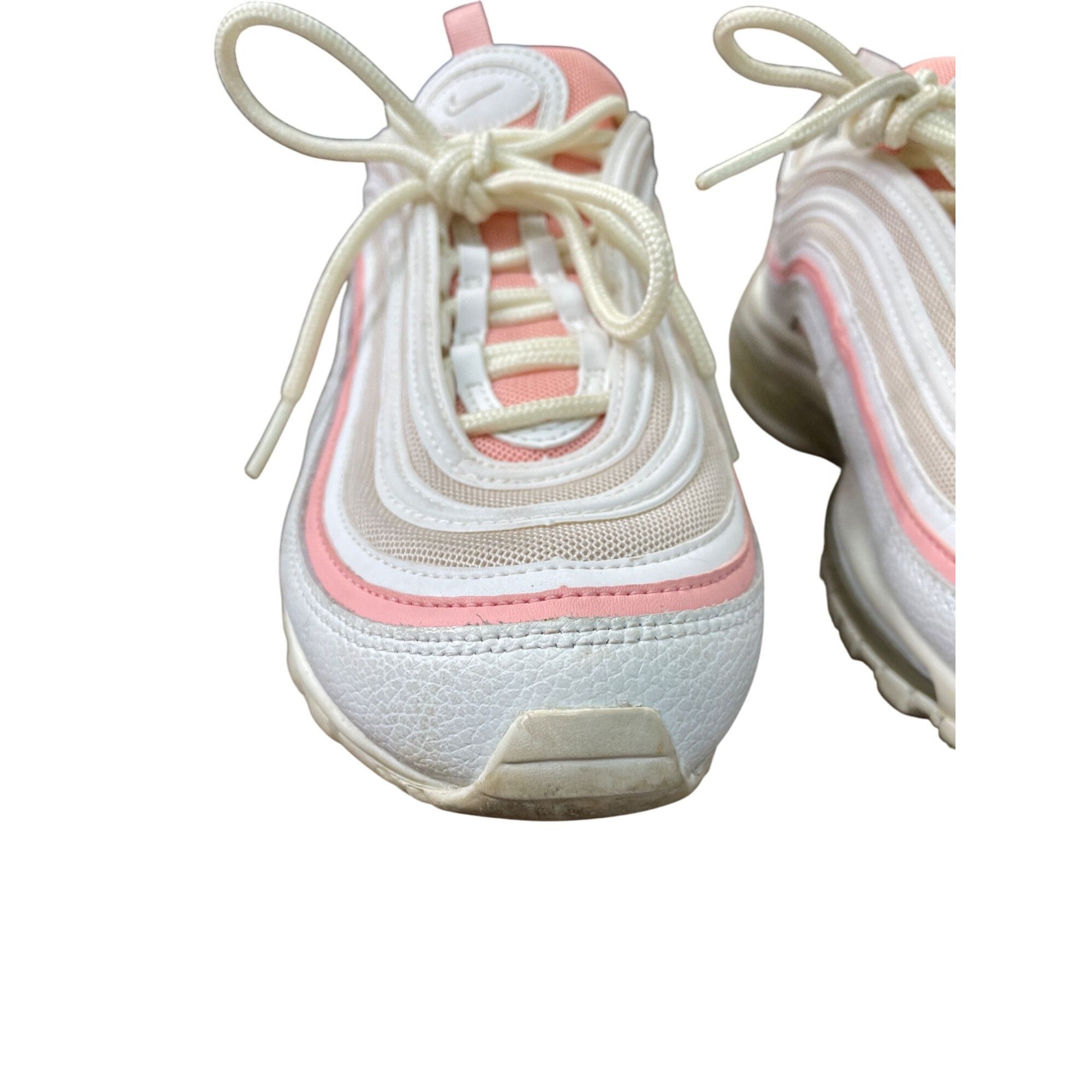 Nike Nike Air Max 97 Womens Summit White coral low top sneakers s Size US 8.5 / IT 38.5 - 14 Thumbnail