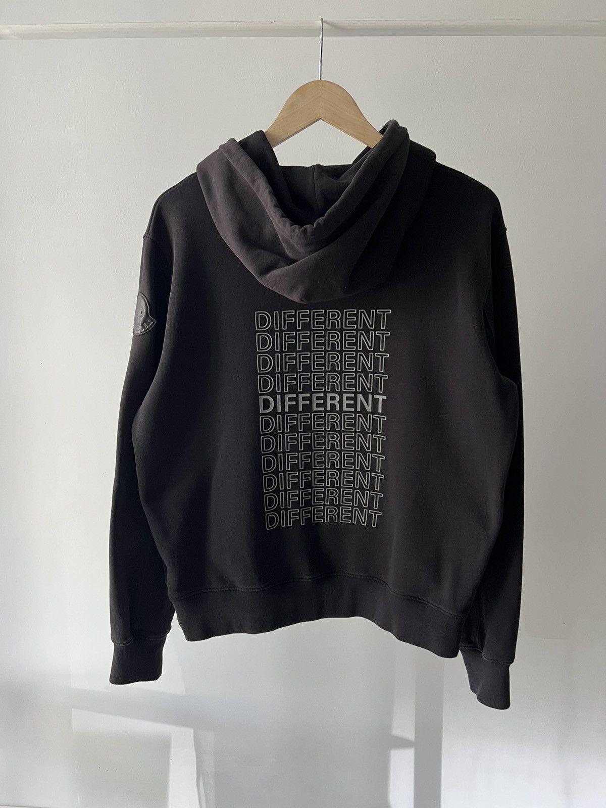 Moncler MONCLER Black Hoodie Same But Different Big Logo Patch Size US S / EU 44-46 / 1 - 5 Thumbnail