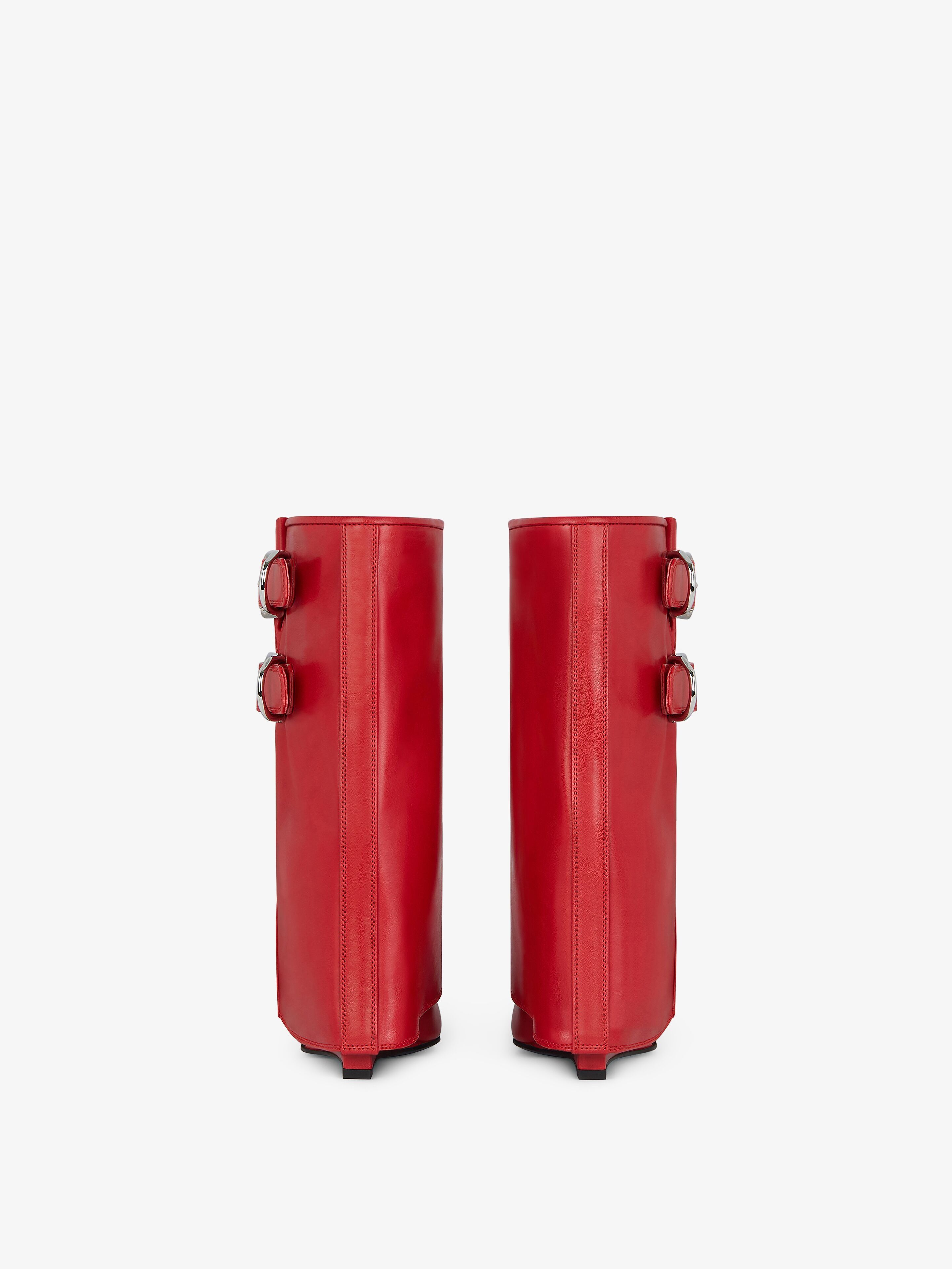 Givenchy oc11z0725 Shark Lock Boots in Red Size US 8.5 / IT 38.5 - 6 Thumbnail