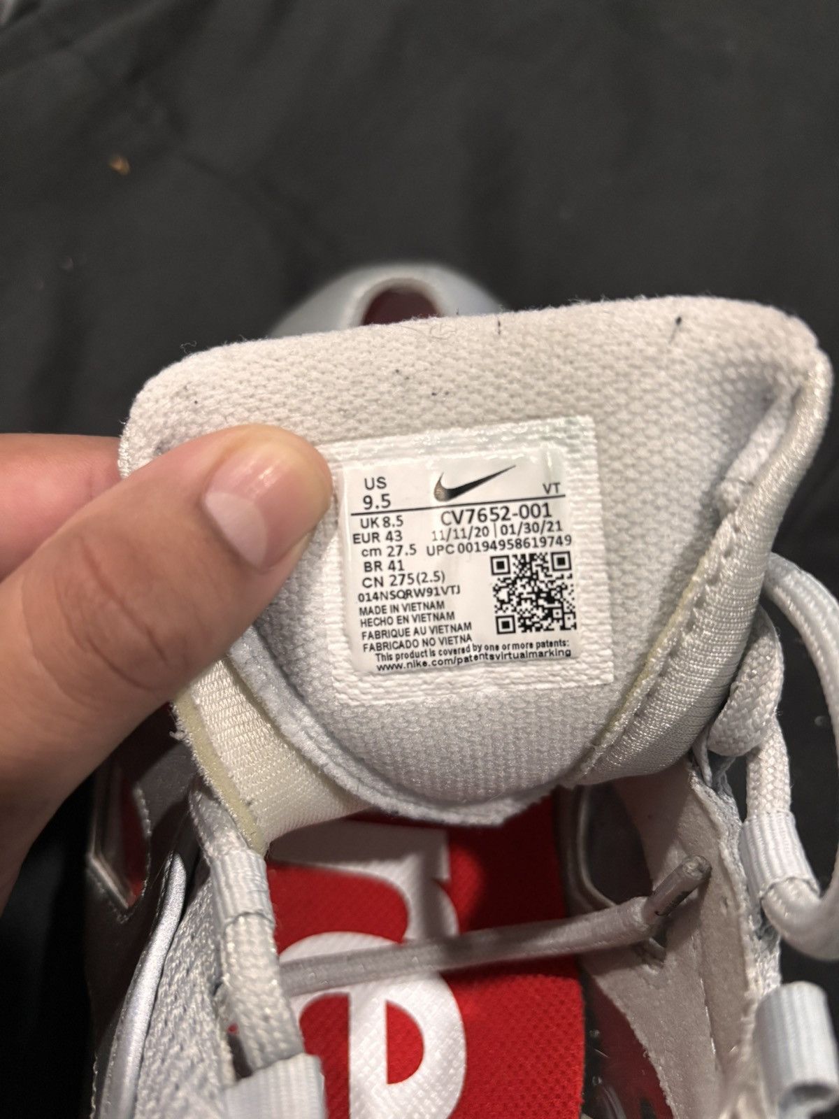 Nike × Supreme Nike Air Max 96 Supreme Silver Bullet Size US 9.5 / EU 42-43 - 4 Thumbnail