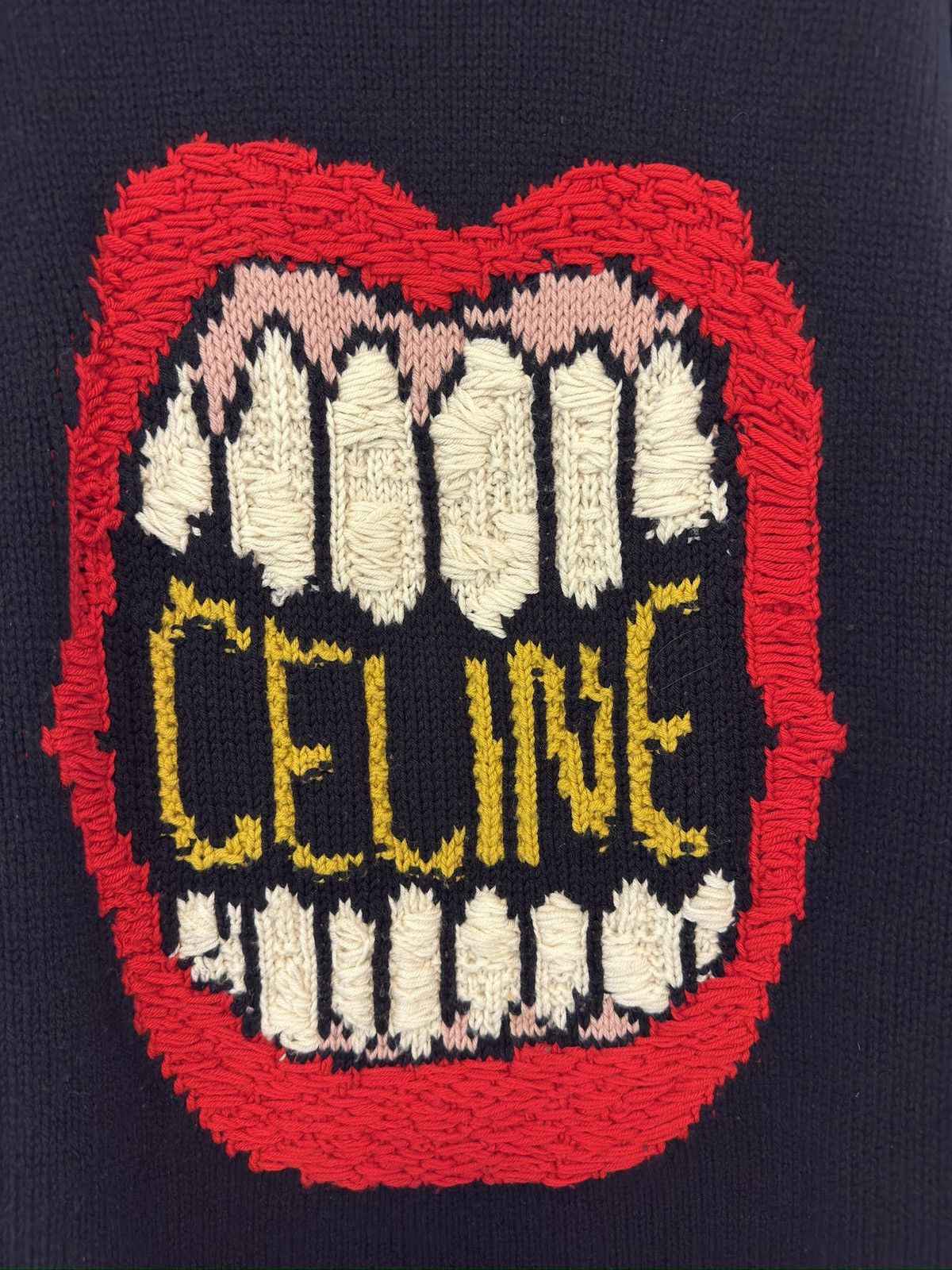 Celine Celine Celine 21ss the Dancing Kid mouth sweater Size US M / EU 48-50 / 2 - 2 Thumbnail