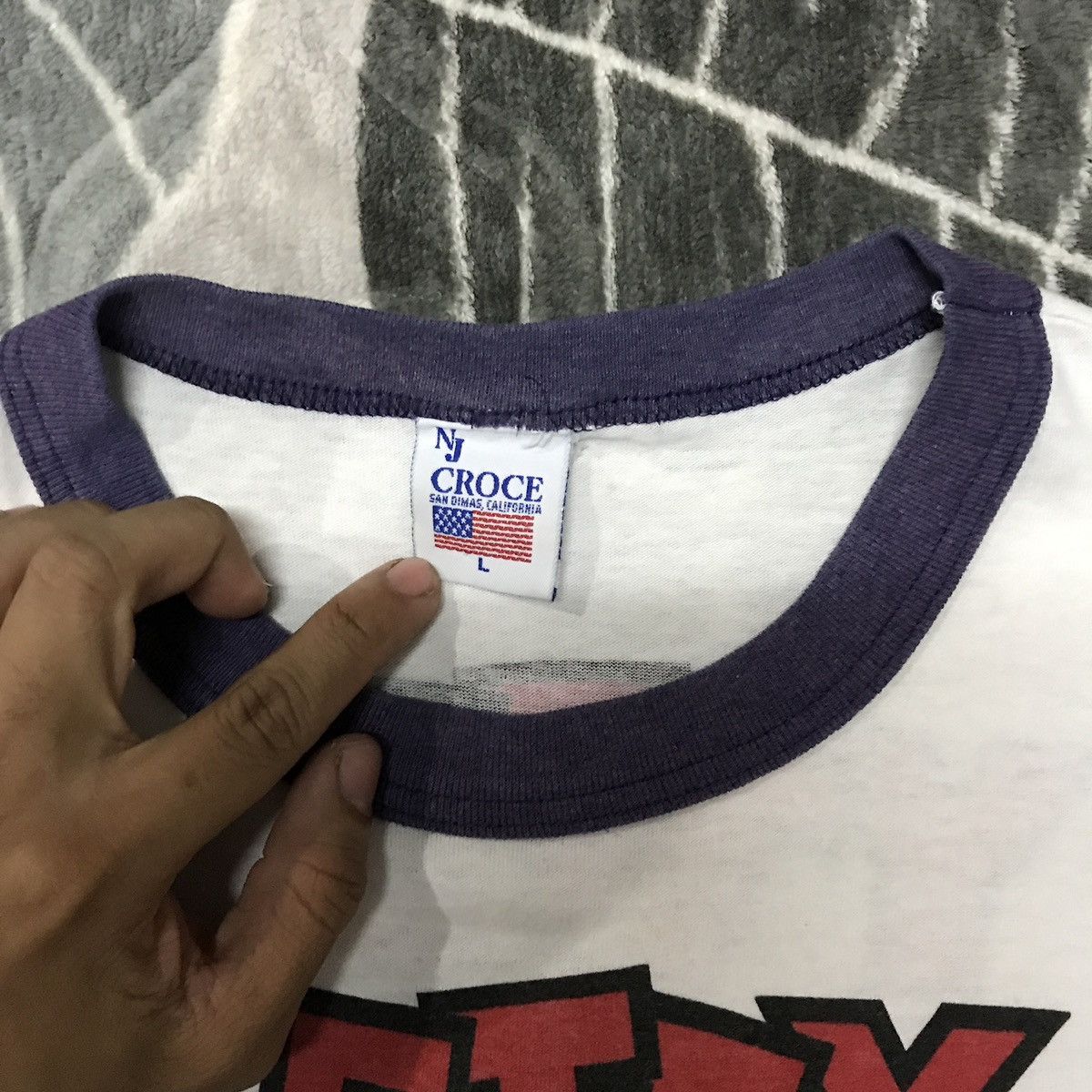 Cartoon Network × Vintage VINTAGE Betty Boop Mirror Print Ringer cr1988 Size US L / EU 52-54 / 3 - 6 Thumbnail