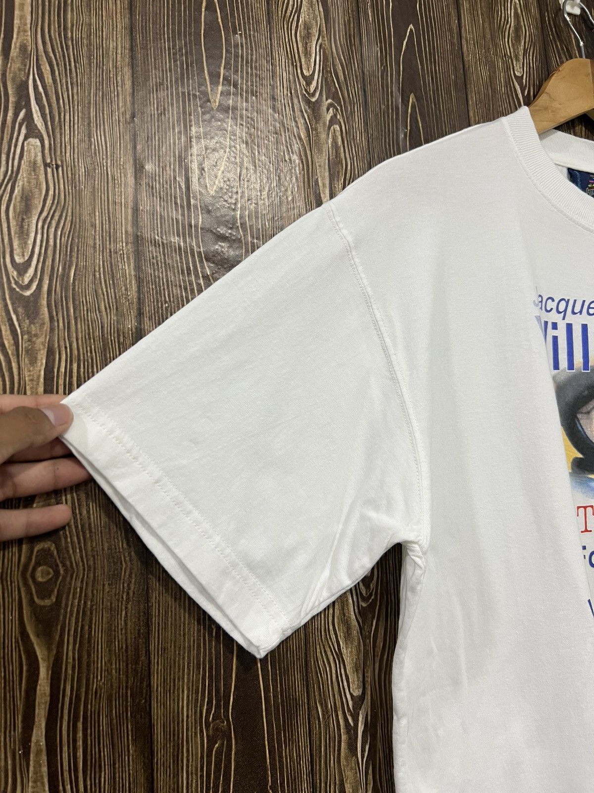 Vintage Vintage 90s Jacques Villeneuve ‘The Edge’ Formula One Champion Tshirt Size US L / EU 52-54 / 3 - 4 Thumbnail