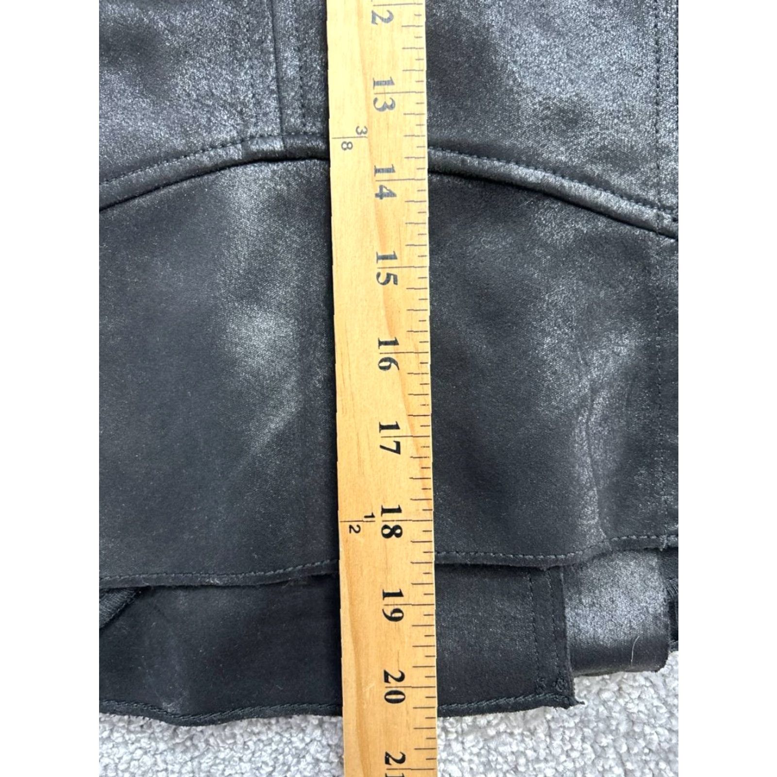 Vintage Evereve Marren Moto Jacket Womens XS Black Faux Leather Asymmetrical Zip Casual Size XS / US 0-2 / IT 36-38 - 7 Thumbnail