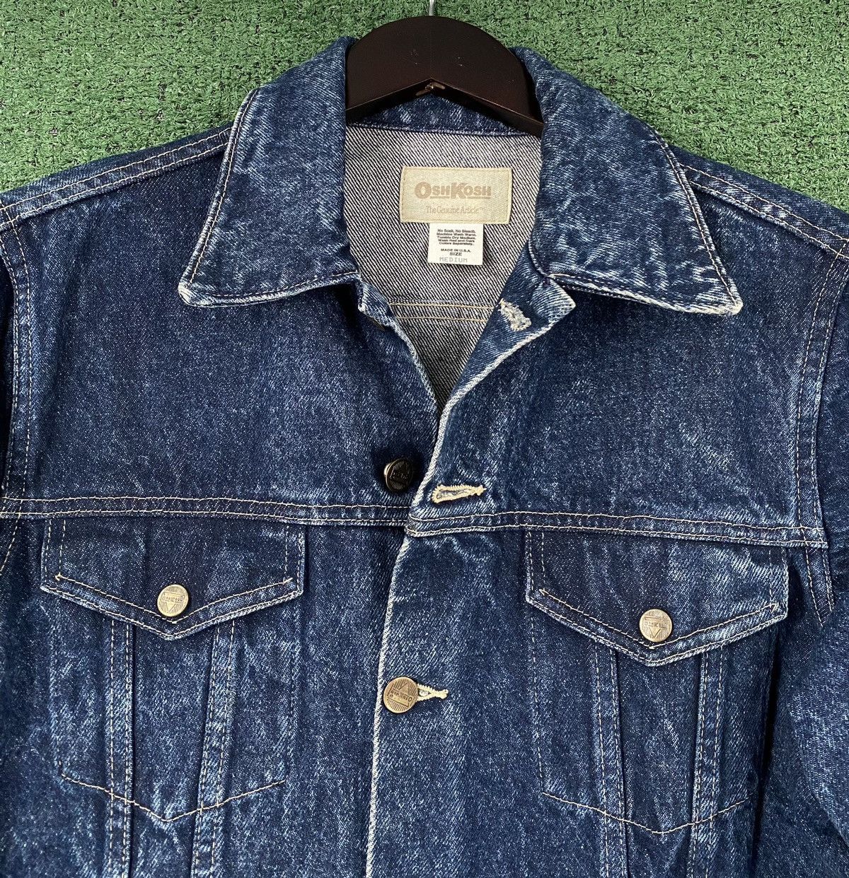Oshkosh VTG 70’s OshKosh Acid Wash Jean Jacket Medium Union Made Size US M / EU 48-50 / 2 - 2 Thumbnail