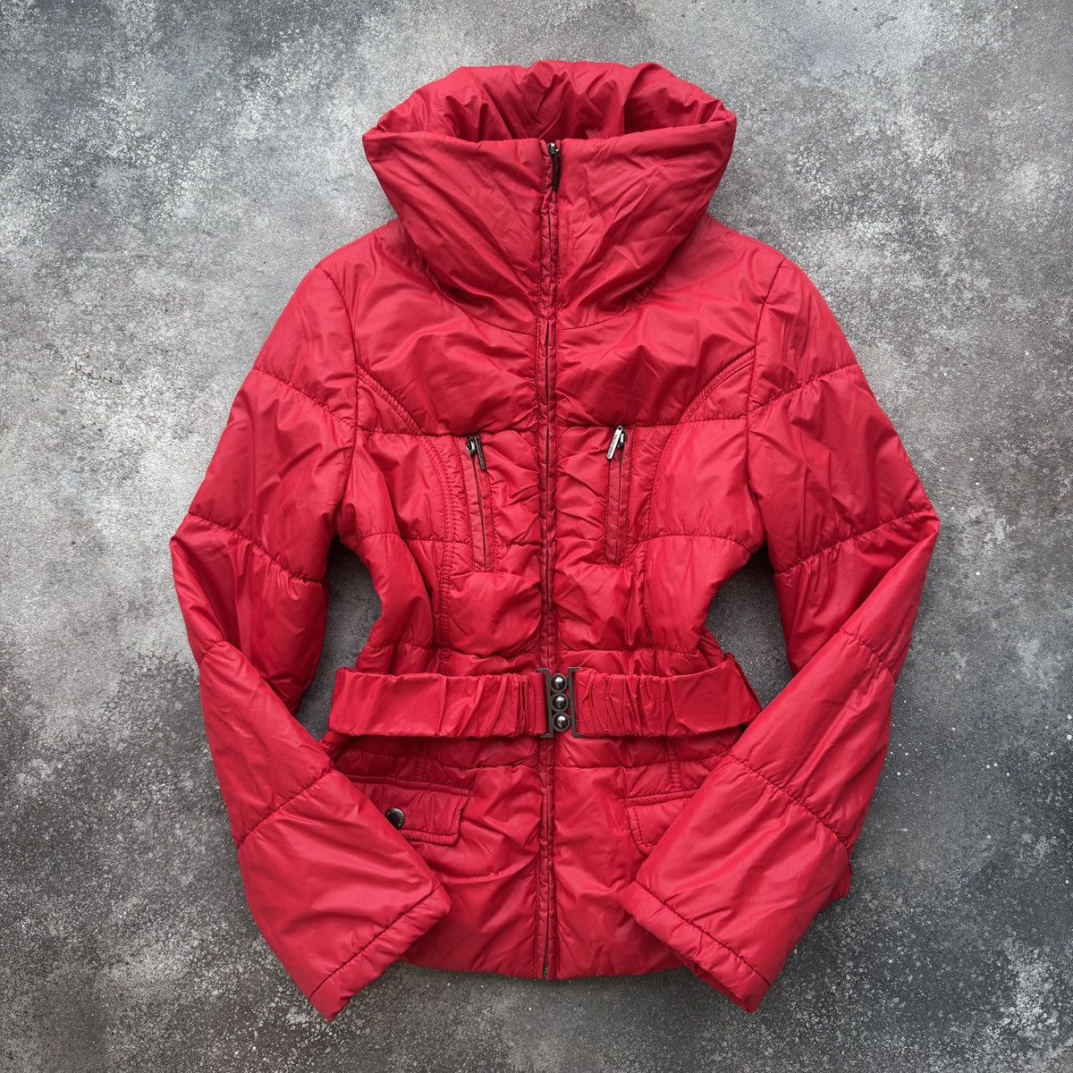 Japanese Brand Tally Weijl Y2K Vintage Arctic Princess Belted Jacket Size S / US 4 / IT 40 - 1 Thumbnail
