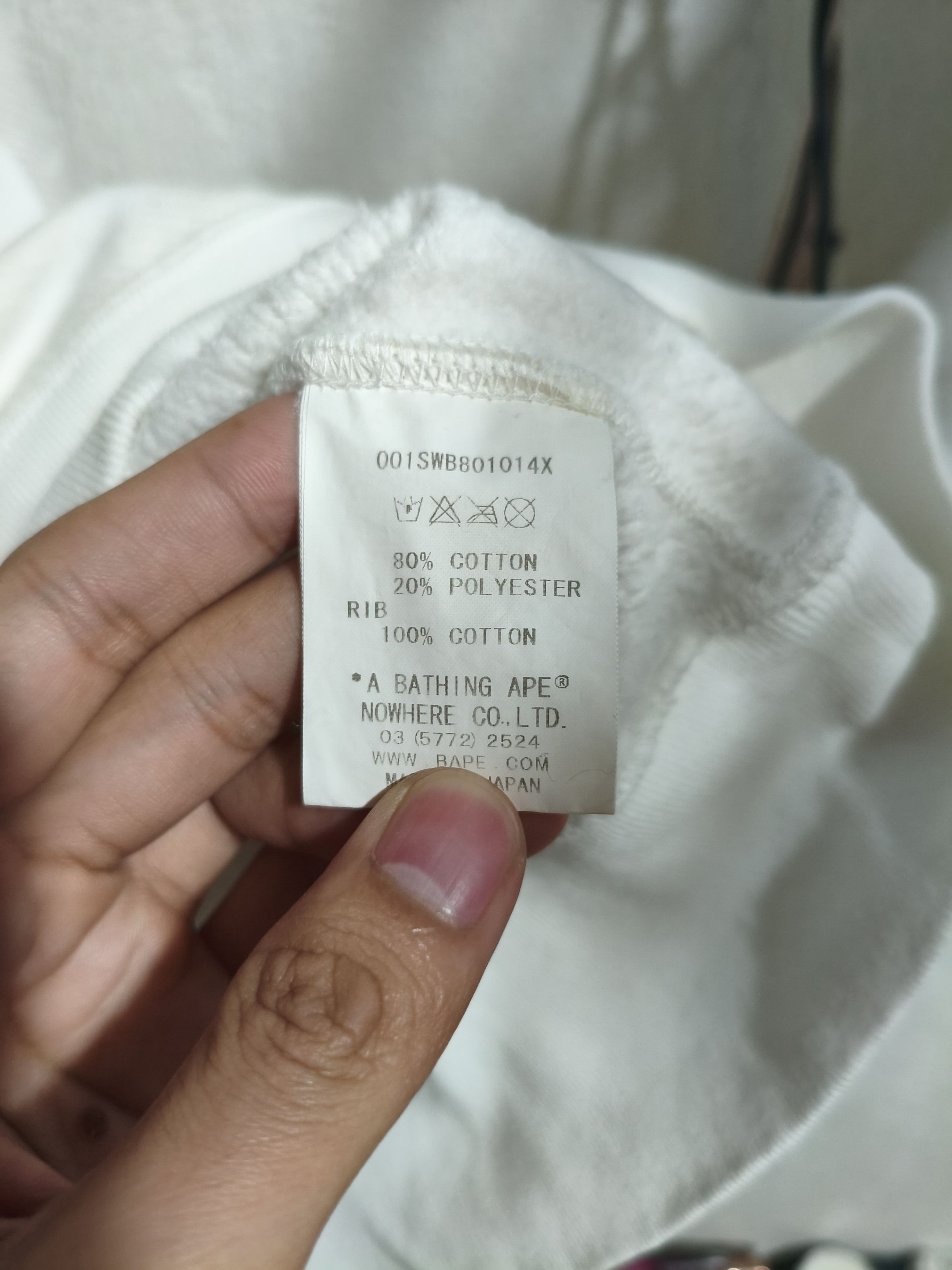 Bape Bape sweatshirt aop white Size US S / EU 44-46 / 1 - 6 Thumbnail