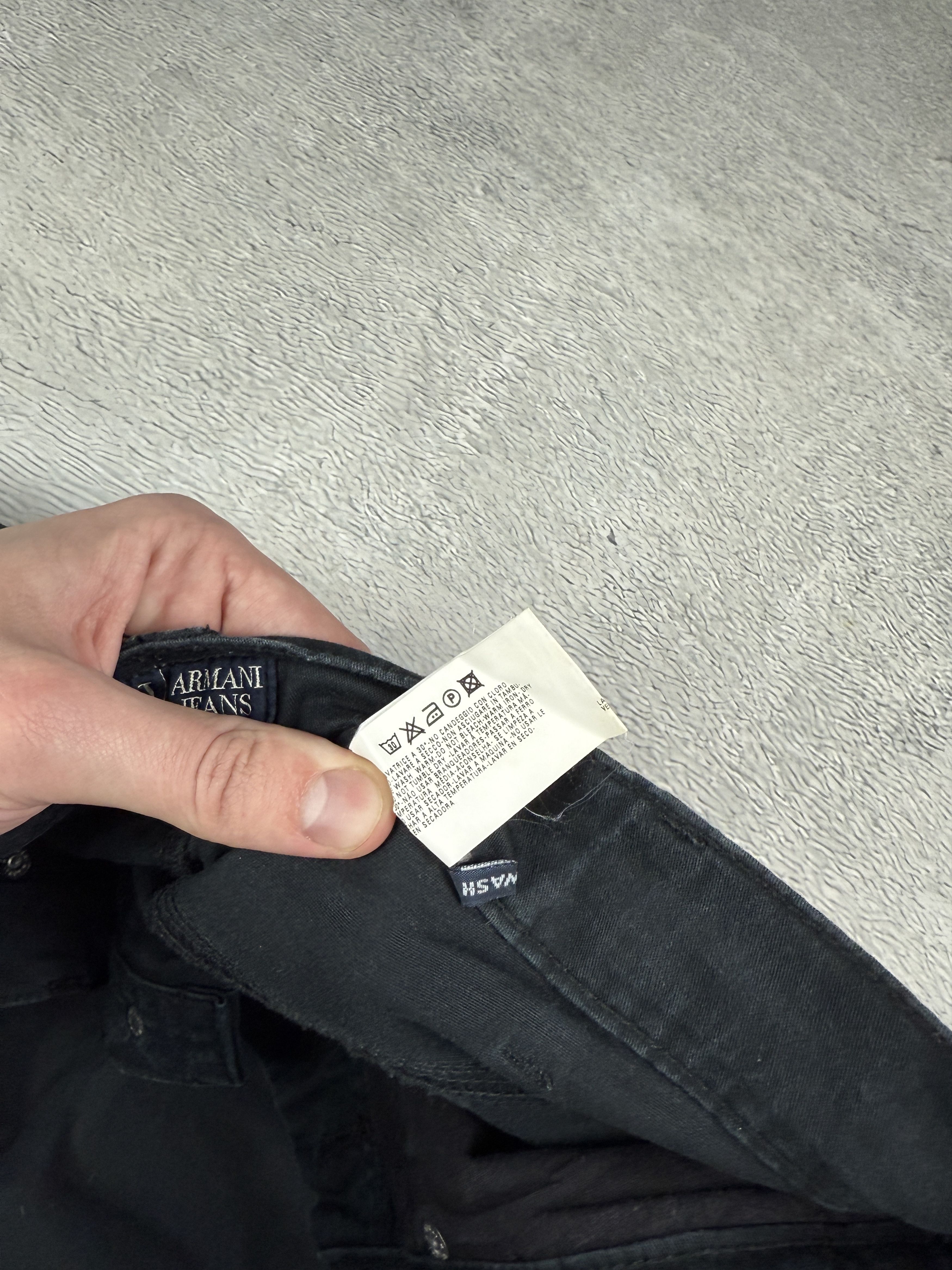Armani Armani Jeans J14 Comfort Fit Pants Black Straight Leg Size US 33 - 9 Thumbnail