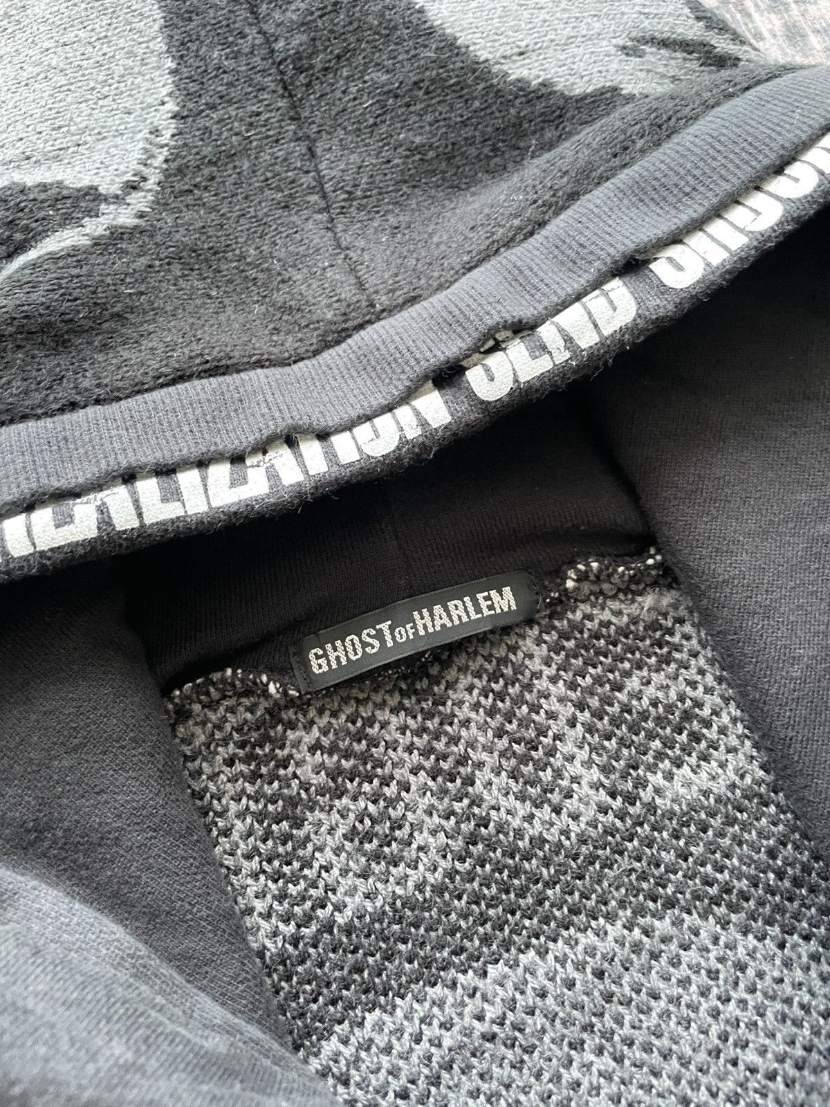 If Six Was Nine × In The Attic × Japanese Brand Ghost of Harlem Y2K Punk Skulls Cross Knit Hoodies Size US S / EU 44-46 / 1 - 6 Thumbnail