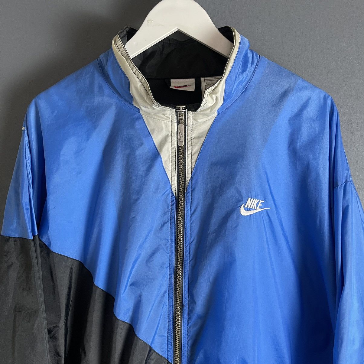 Nike × Vintage Vintage 90s Nike Big Swoosh Jacket Size US XXL / EU 58 / 5 - 3 Thumbnail
