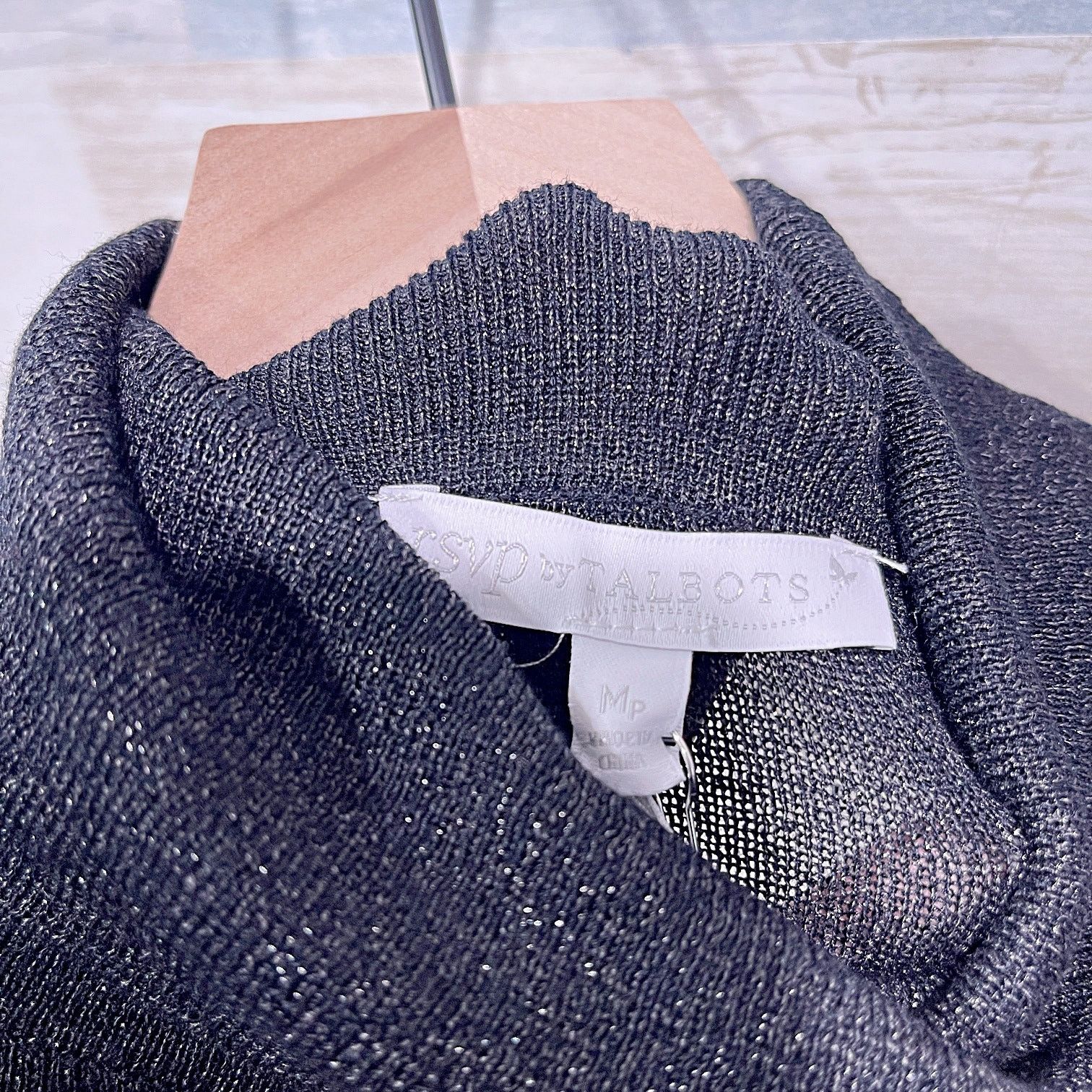 Other × Vintage RSVP TALBOTS Glitter Turtleneck Sweater Womens Medium Petite Size M / US 6-8 / IT 42-44 - 6 Thumbnail