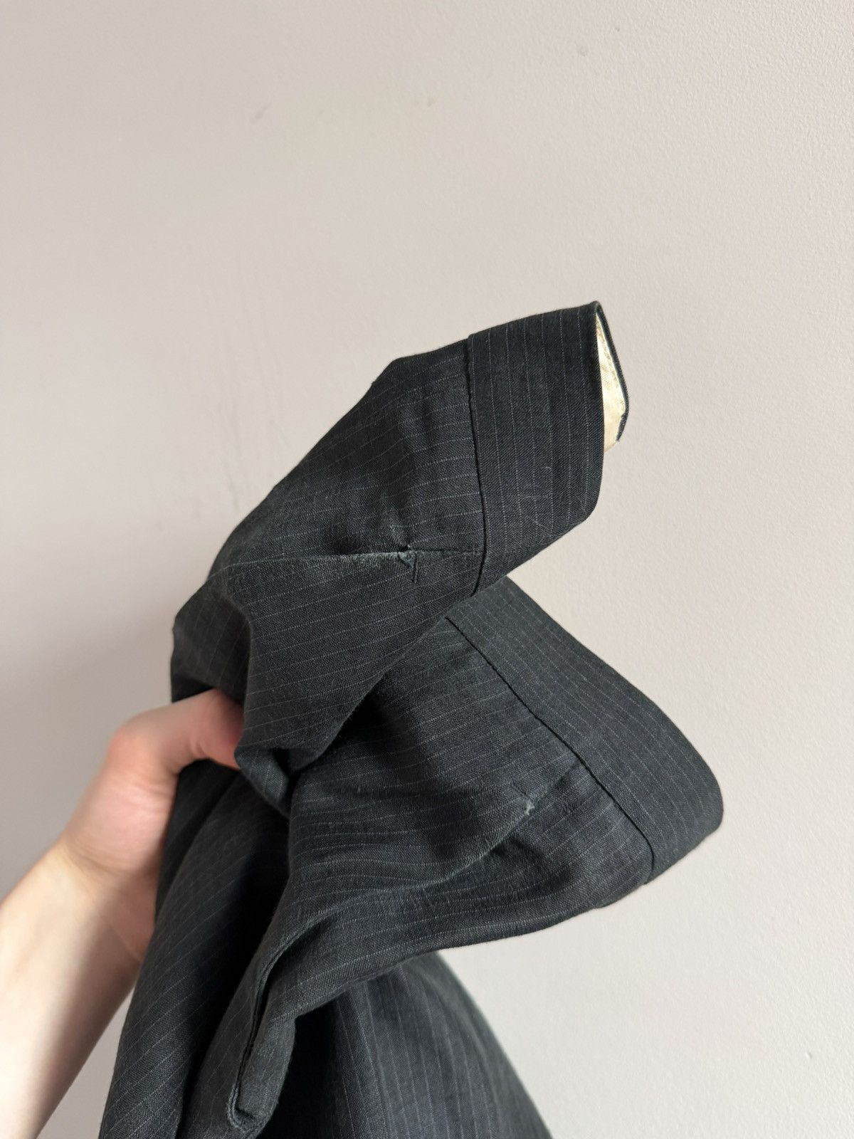 Jean Paul Gaultier Jean Paul Gaultier Pinstripe Suit Set Blazer Pants Size 48R - 13 Thumbnail