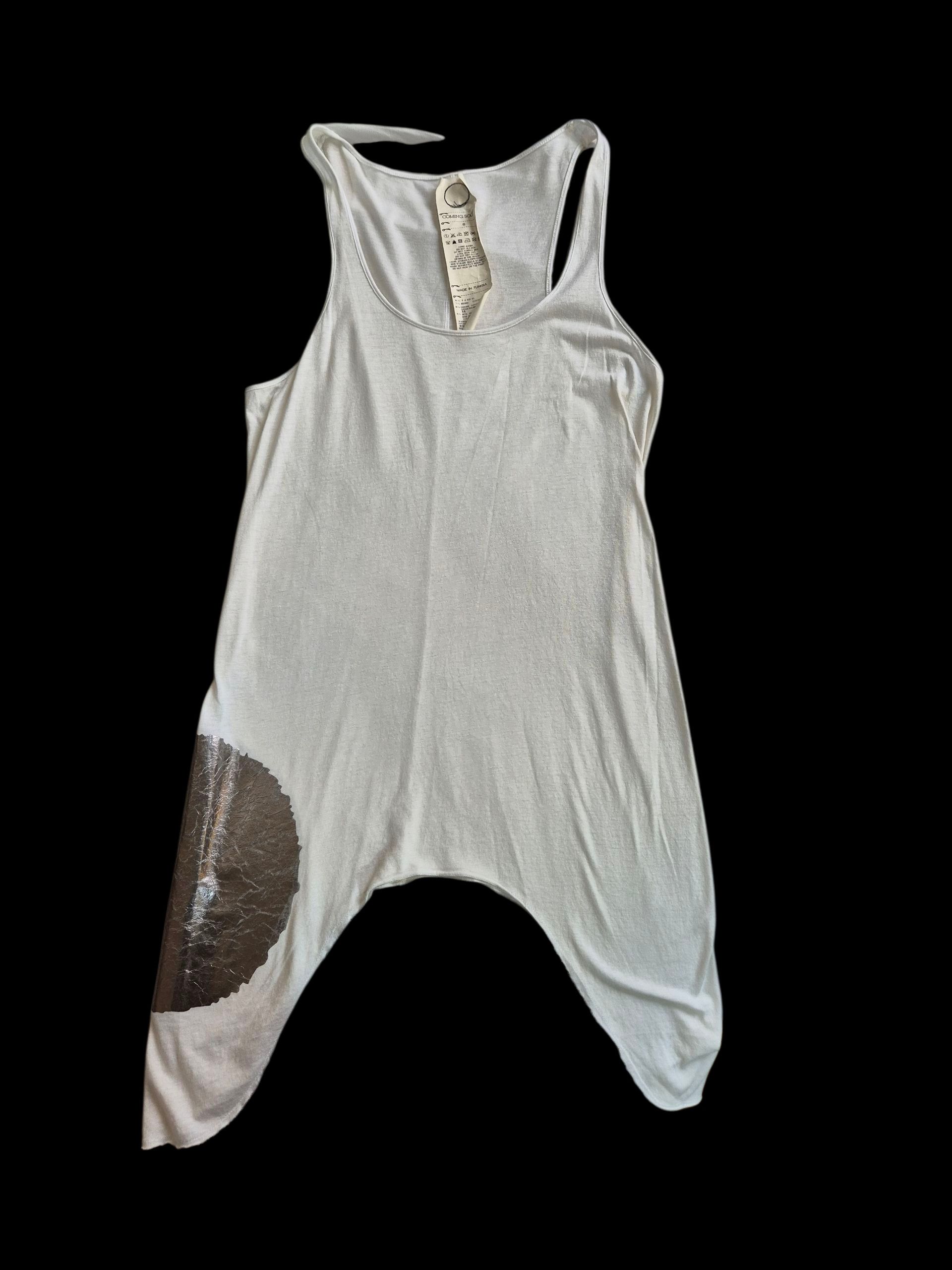 Yohji Yamamoto Yohji Yamamoto “Silver Thought” Tank Top. Coming Soon Line. Size S / US 4 / IT 40 - 9 Thumbnail