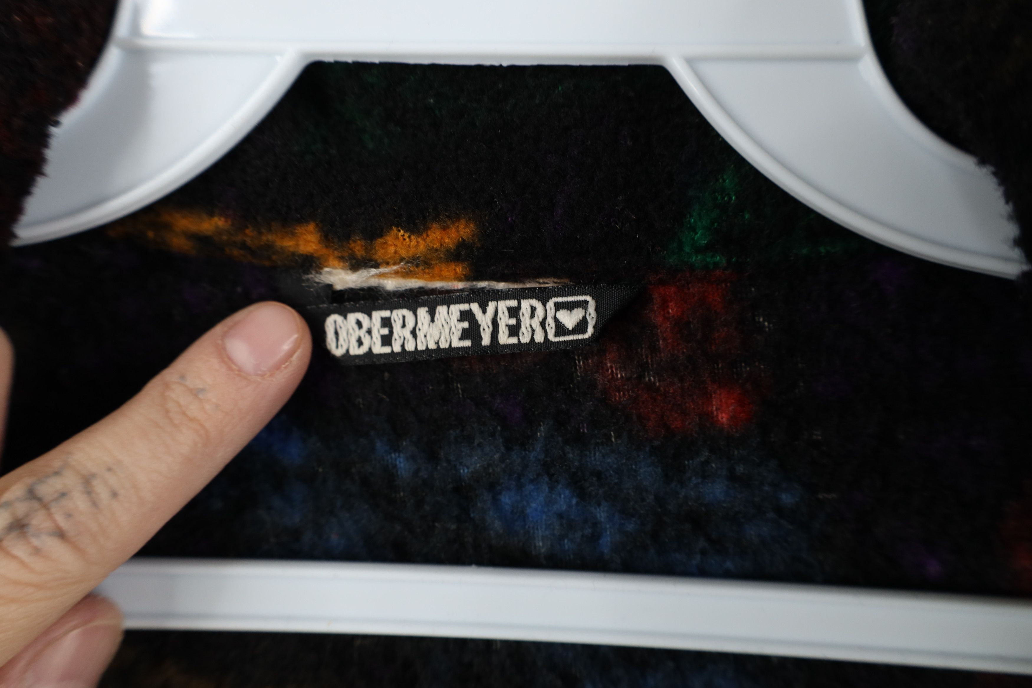 Vintage Vintage 90s Streetwear Geometric Fleece Full Zip Jacket Size US XL / EU 56 / 4 - 9 Thumbnail