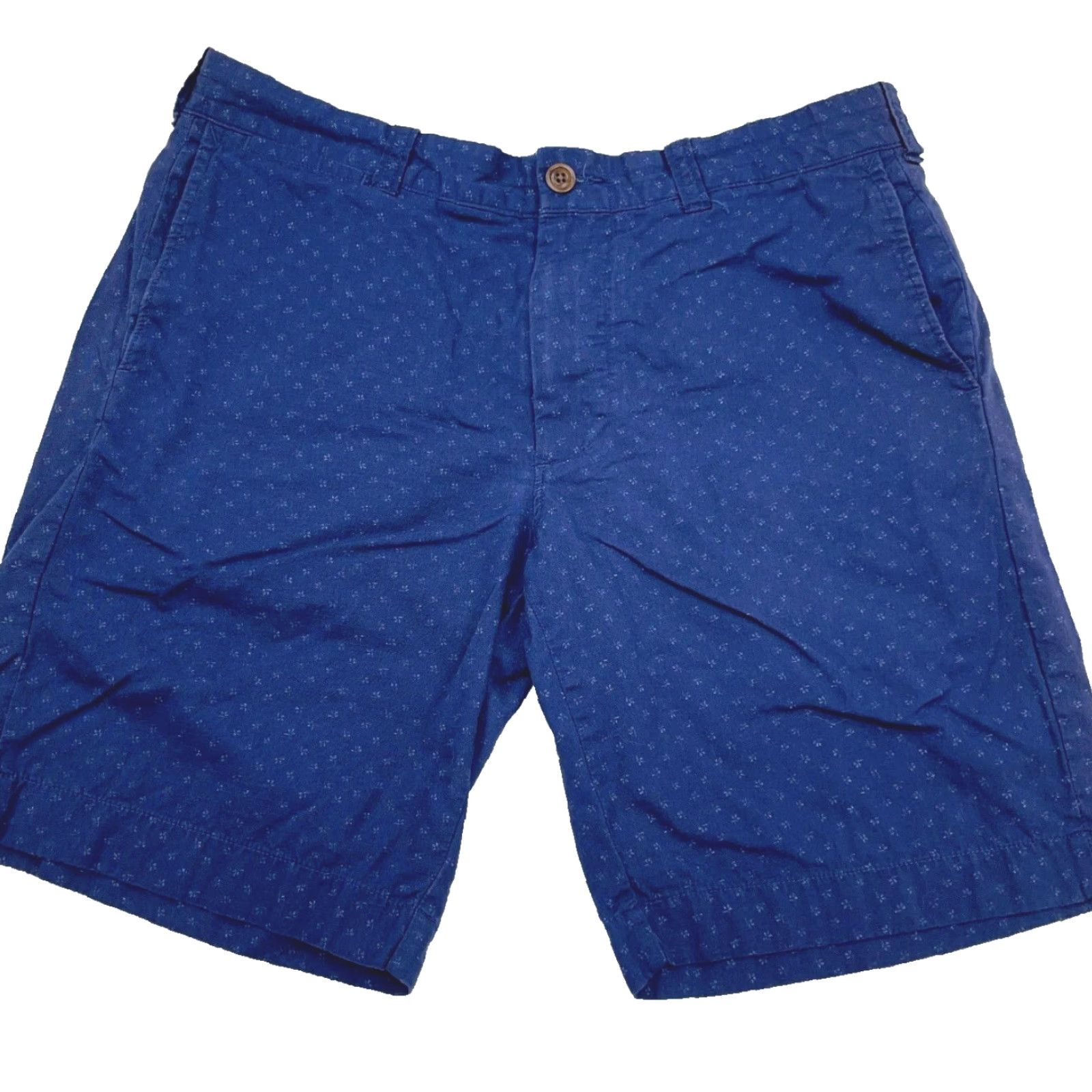 J.Crew J Crew Chino Shorts Men 32 Blue Twill Spotted Golf Preppy Beach Camp Adult Casual Workwear Summer Mens 32 Blue Chino Shorts Size US 32 / EU 48 - 2 Thumbnail