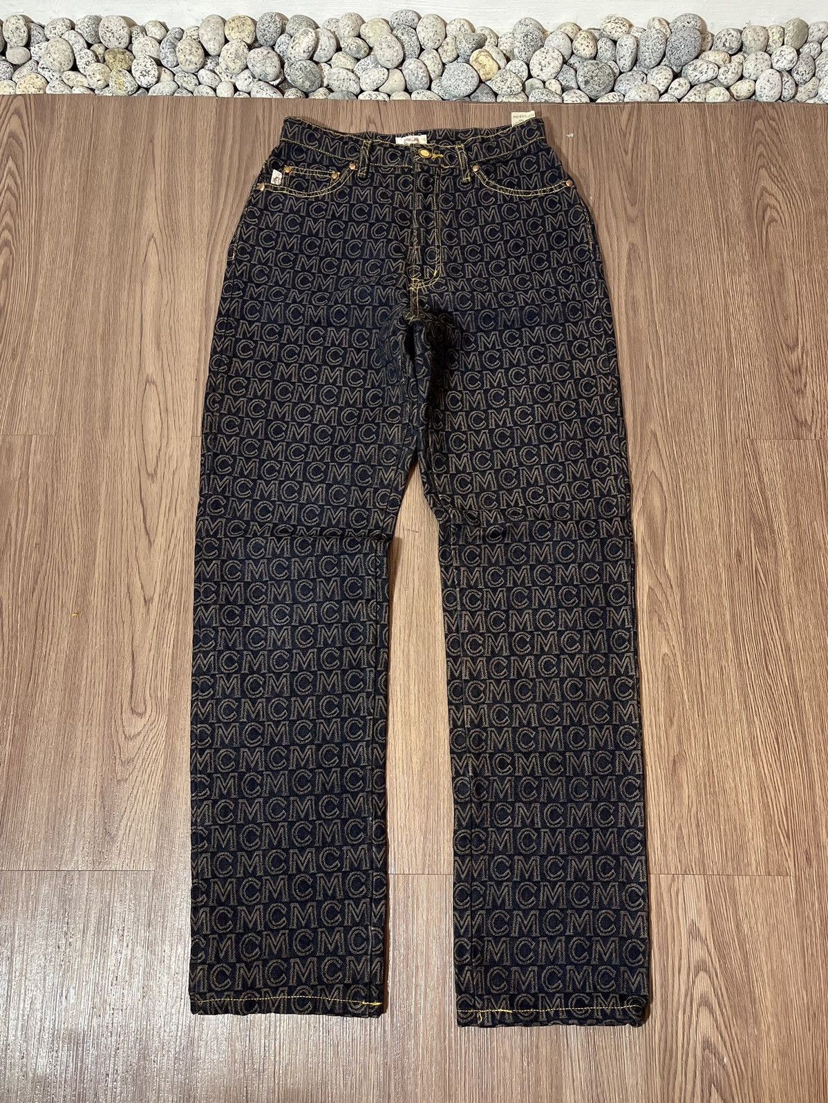 MCM MCM Legere Vintage Monogram Denim Size US 26 / EU 42 - 5 Thumbnail