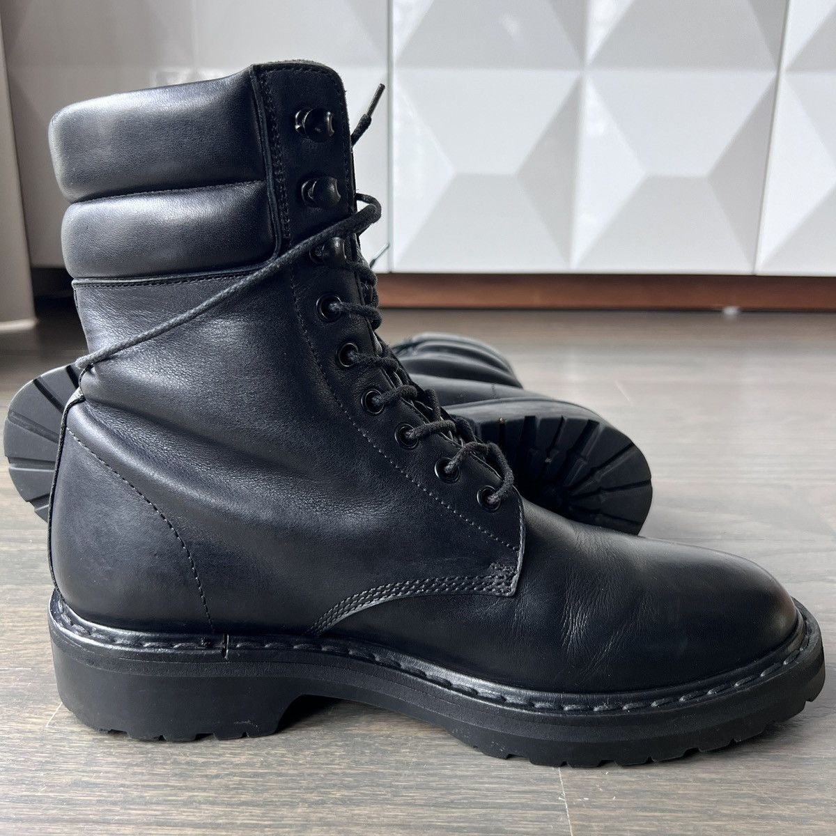 Saint Laurent Paris Saint Laurent Paris Hedi AW15 Trekker Boots Black Leather Size US 8 / EU 41 - 11 Thumbnail