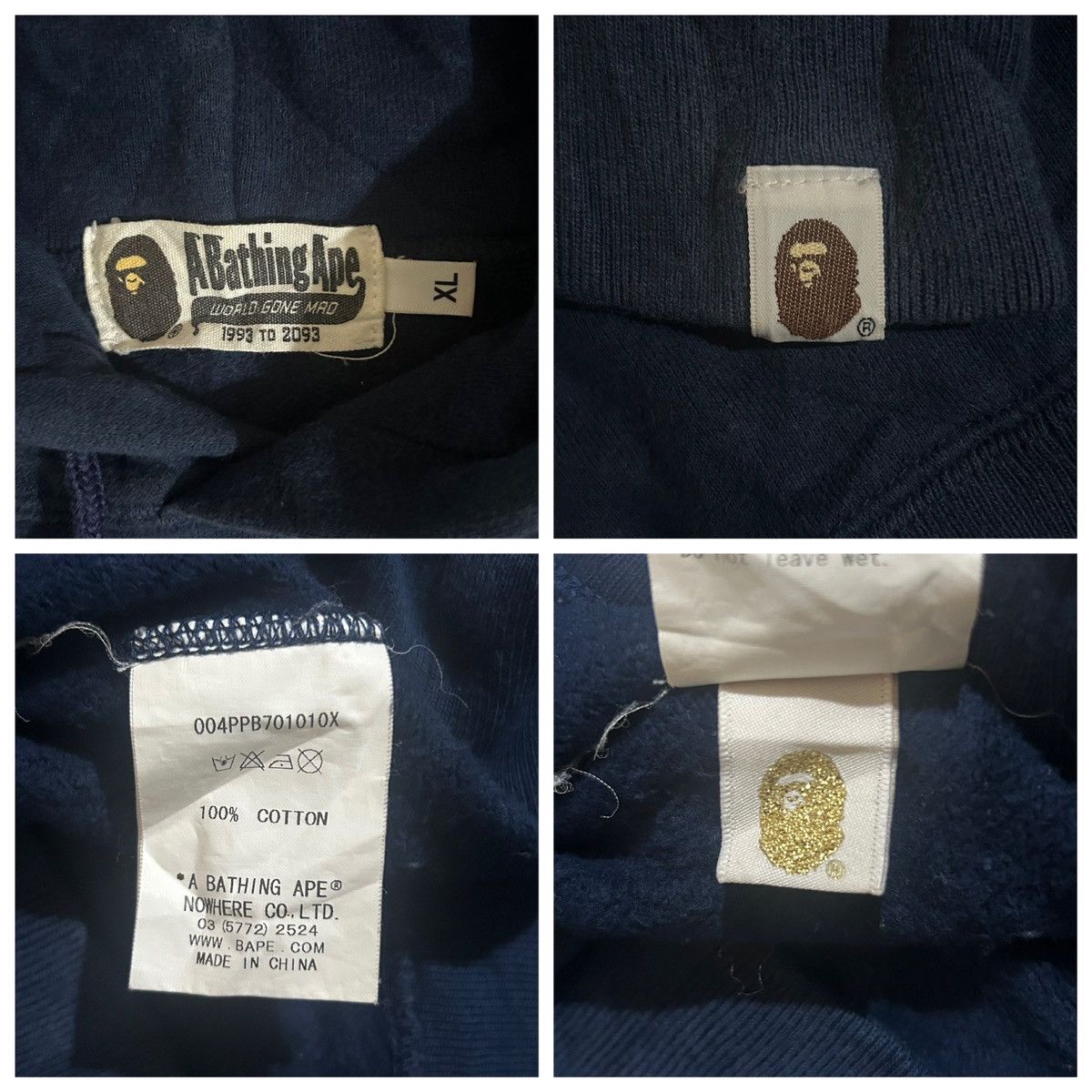 Bape College Pullover Hoodie Size US XL / EU 56 / 4 - 6 Thumbnail