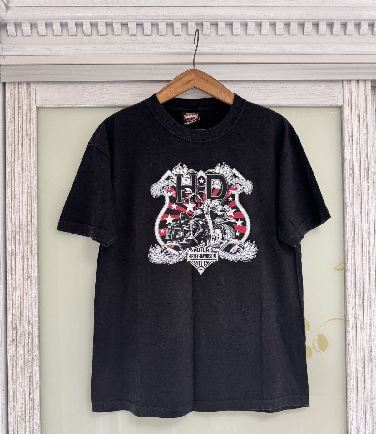 Harley Davidson Vintage Harley Davidson 2004 Chester Double Sided T-shirt Size US L / EU 52-54 / 3 - 2 Thumbnail