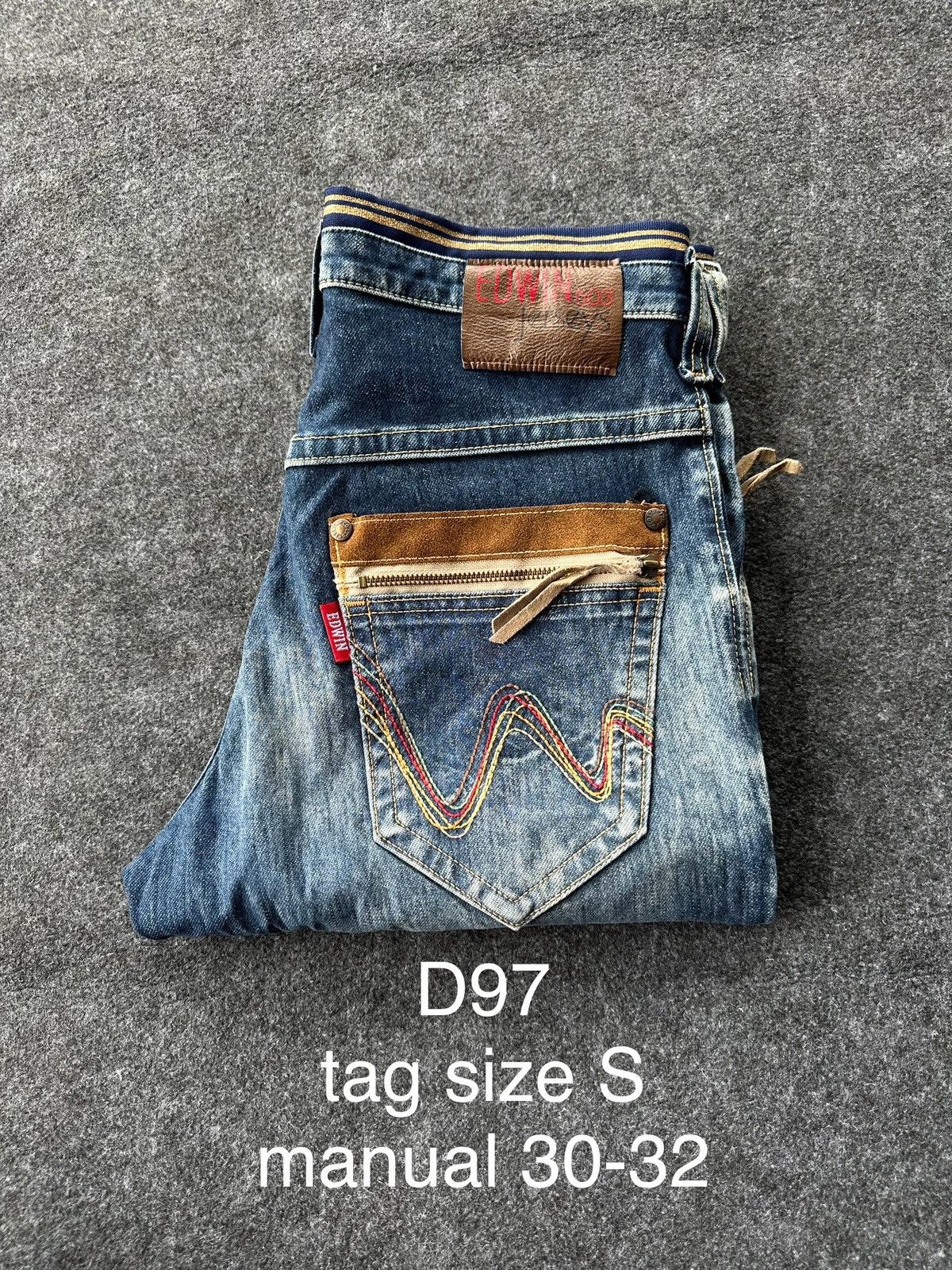 Beauty Beast × Edwin × If Six Was Nine Vintage Edwin 503 Jersey Drawstring Stretchable Denim D97 Size US 30 / EU 46 - 13 Thumbnail