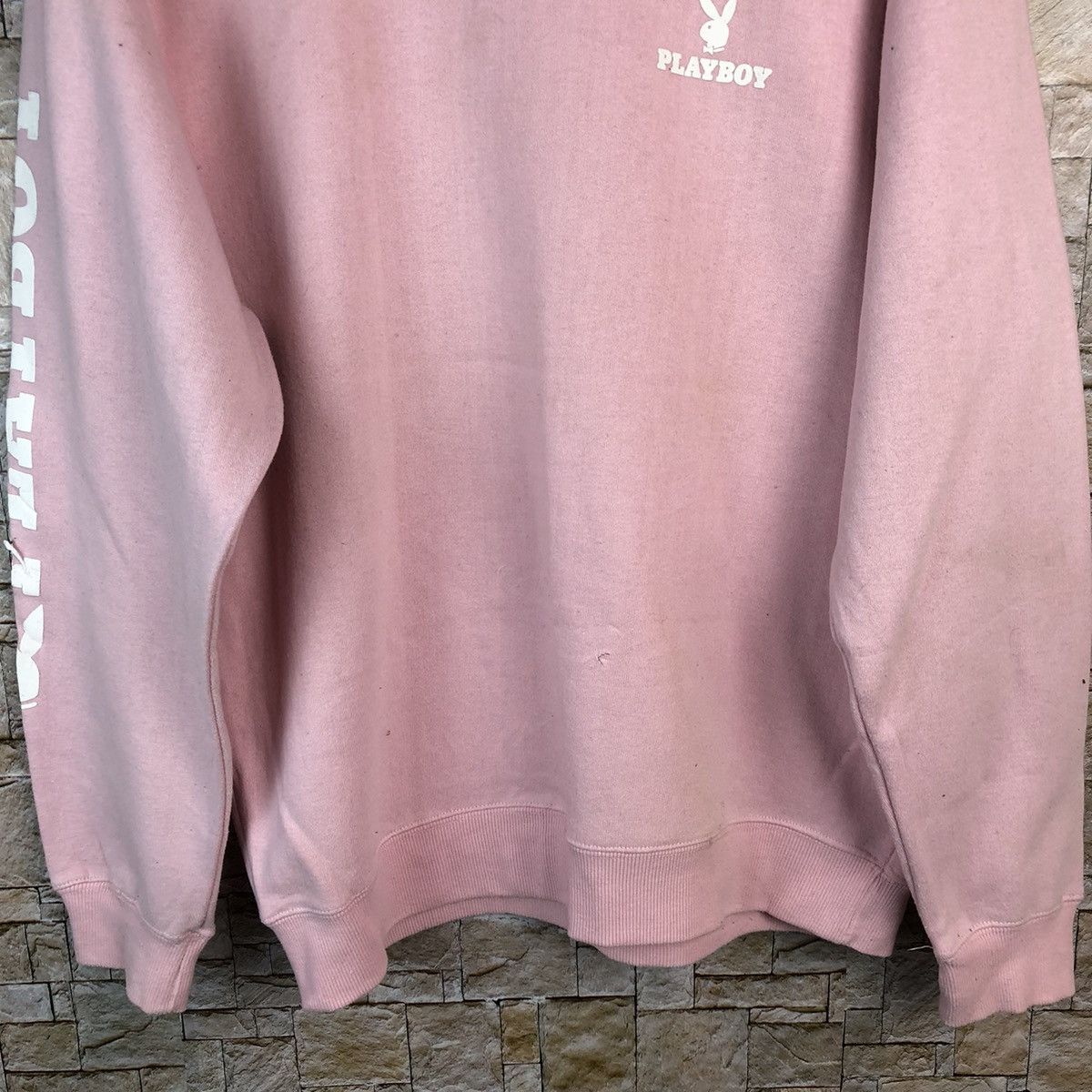 Playboy Playboy big logo Pink vintage Sweatshirt #A1177 Size US M / EU 48-50 / 2 - 12 Thumbnail