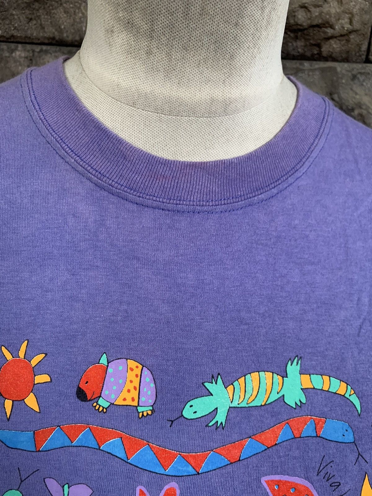 Arts & Science Vintage 90s Viva La Wombat Australian Art T shirt Size US M / EU 48-50 / 2 - 6 Thumbnail