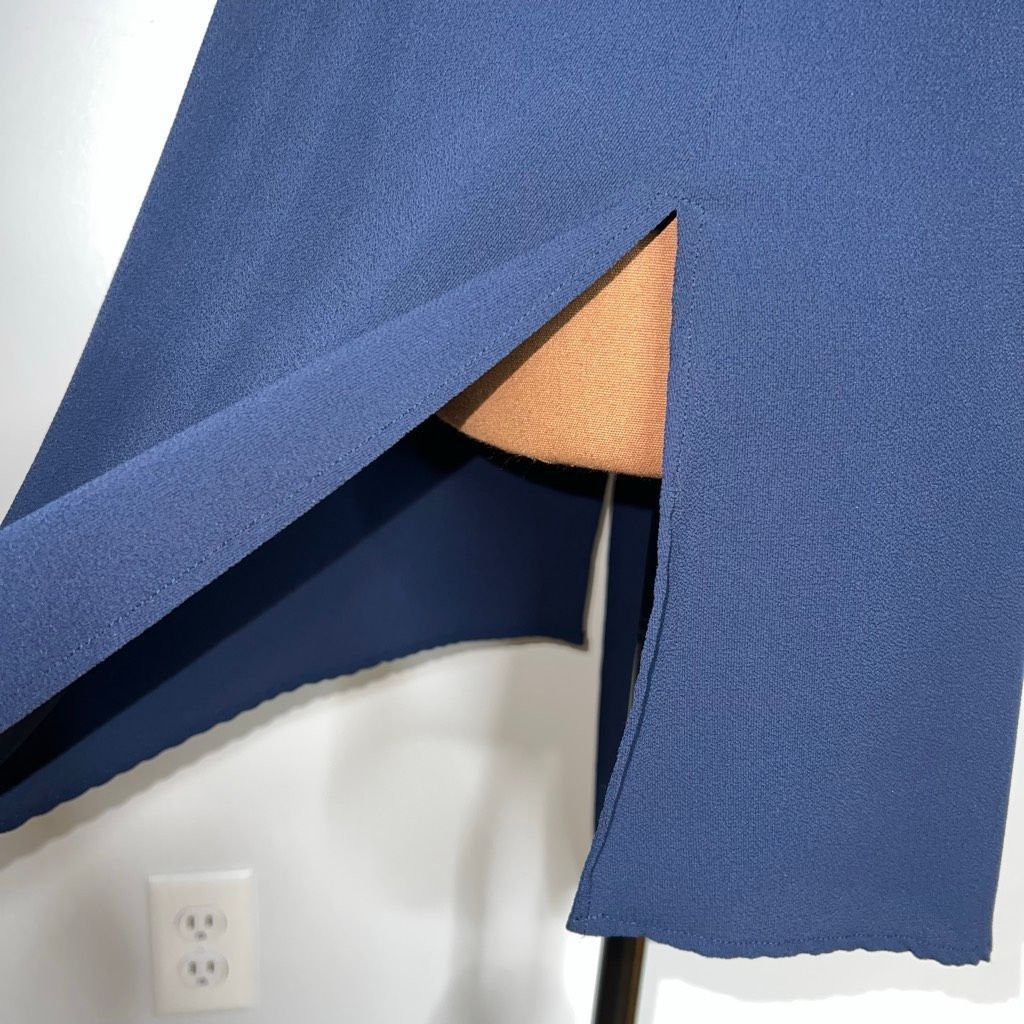 SSENSE Spense Asymmetrical Navy Blue Sleeveless Tunic Tank Top Blou Size M / US 6-8 / IT 42-44 - 7 Thumbnail