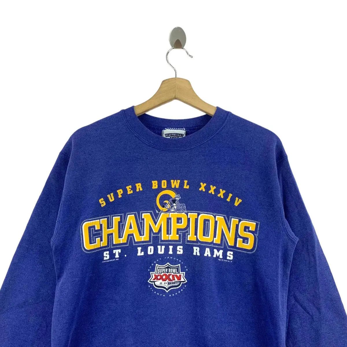 NFL Vintage 2000 SUPER BOWL CHAMPION St. Louis Rams Size L / US 10 / IT 46 - 4 Thumbnail