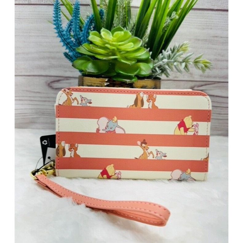 Disney Loungefly Disney Best Friends Stripe Tech Wallet Book Phone Size ONE SIZE - 1 Thumbnail