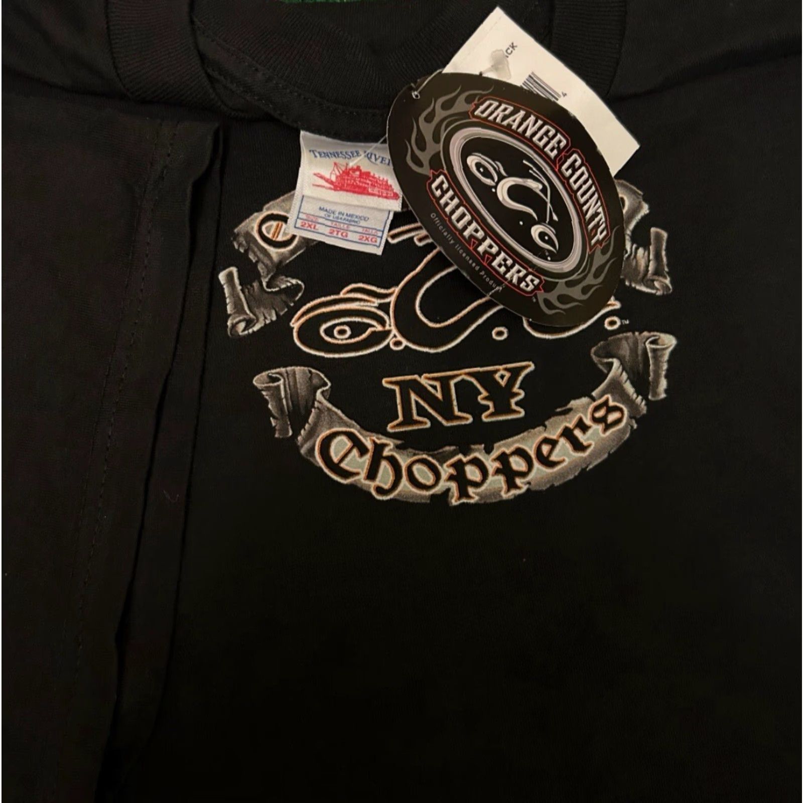 Vintage VINTAGE Orange County Choppers Shirt 2XL T-Shirt Men Black Short Sleeve Biker 90s Y2K Punk Grunge Hip Hop Bulldog New York Choppers Shirt XXL Size US XXL / EU 58 / 5 - 3 Thumbnail