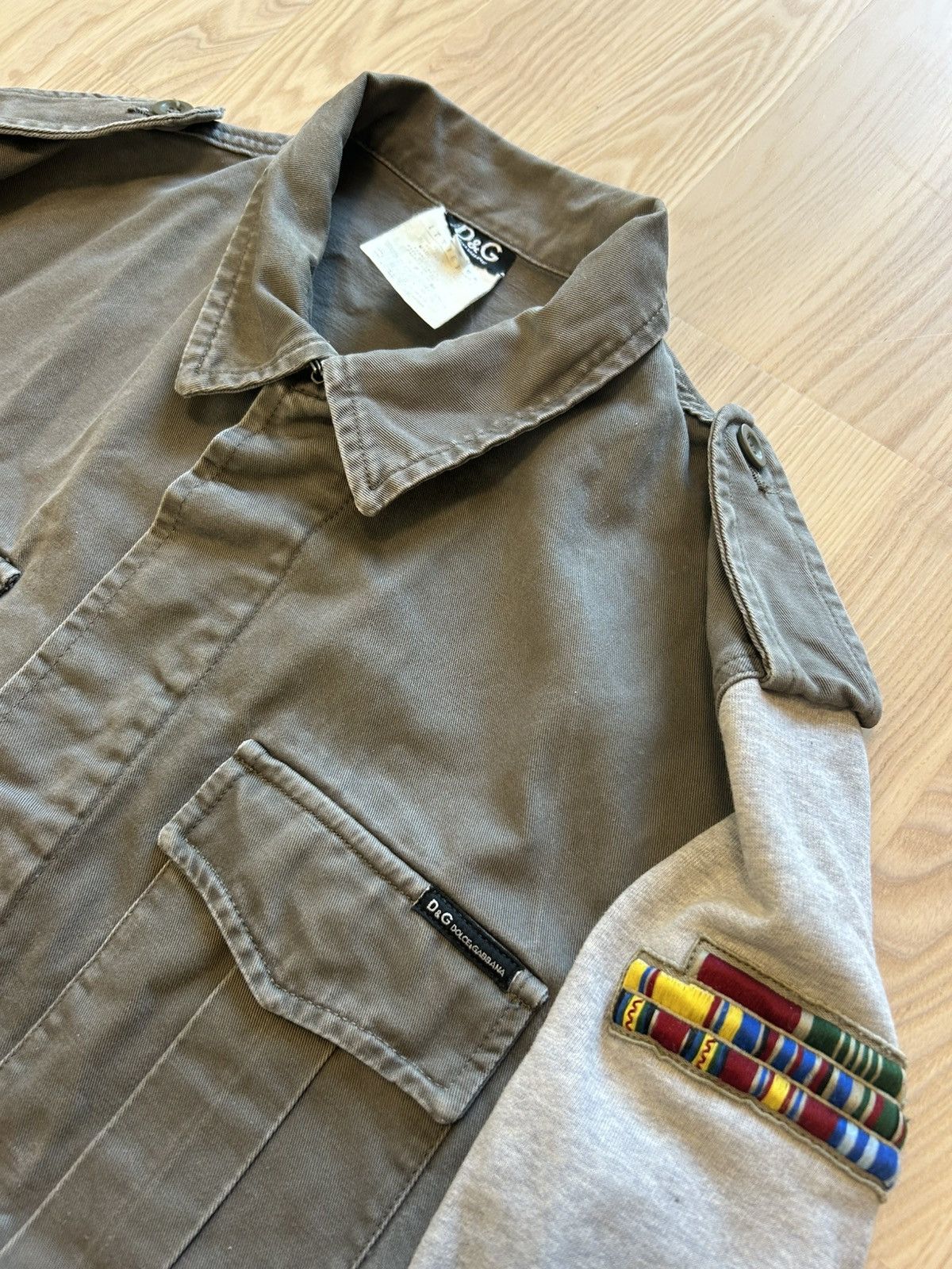 Dolce & Gabbana Dolce & Gabbana Hybrid Military Jacket have a good time Size US L / EU 52-54 / 3 - 3 Thumbnail